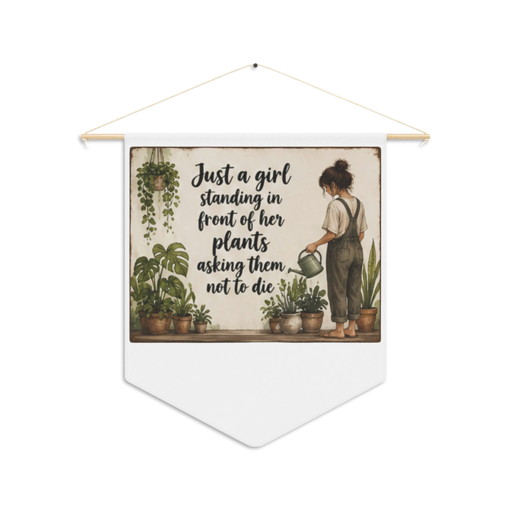 Plant Lover Home Decor Pennant