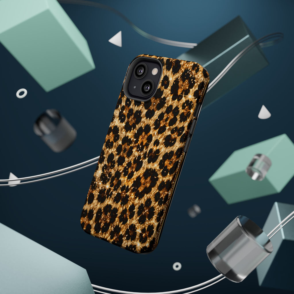 Leopard Print Magnetic Impact-Resistant Phone Case