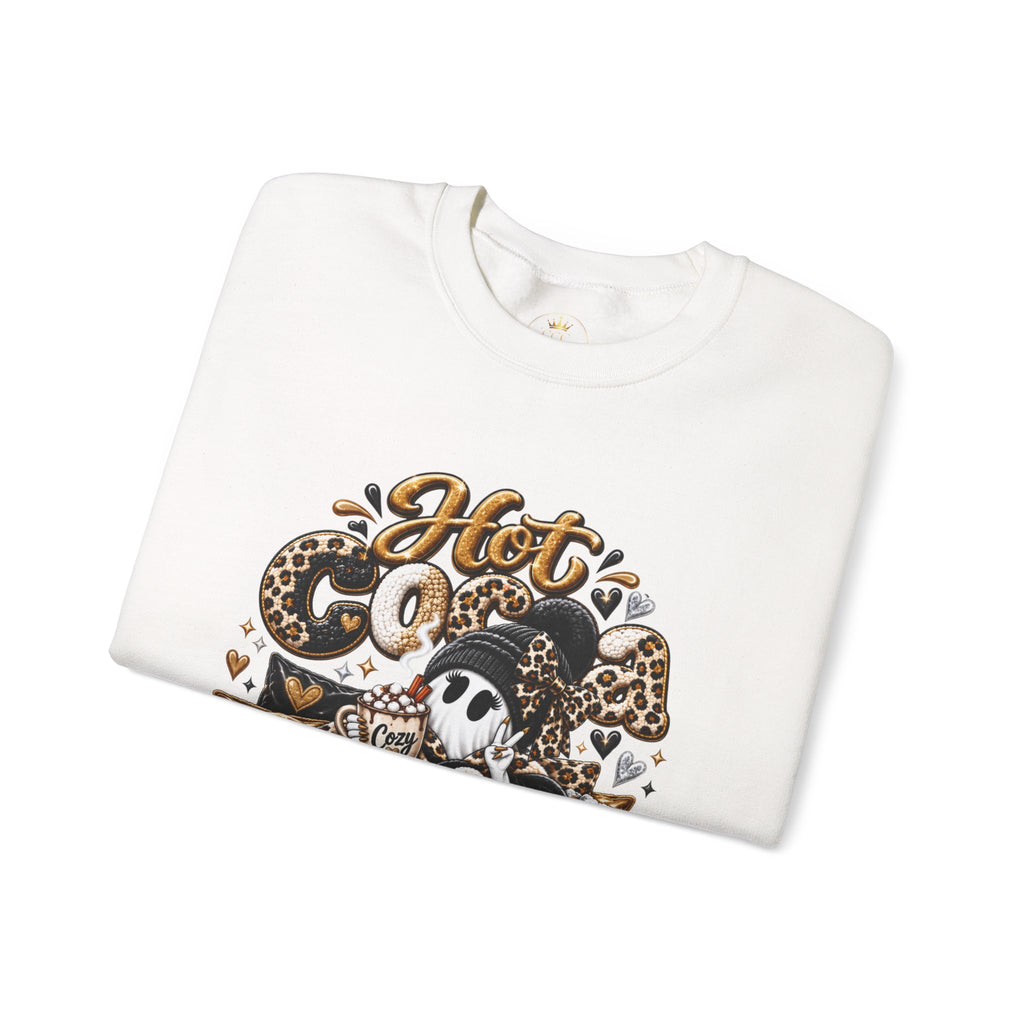 Hot Cocoa Season Ghost Sweatshirt | Cozy Fall Crewneck