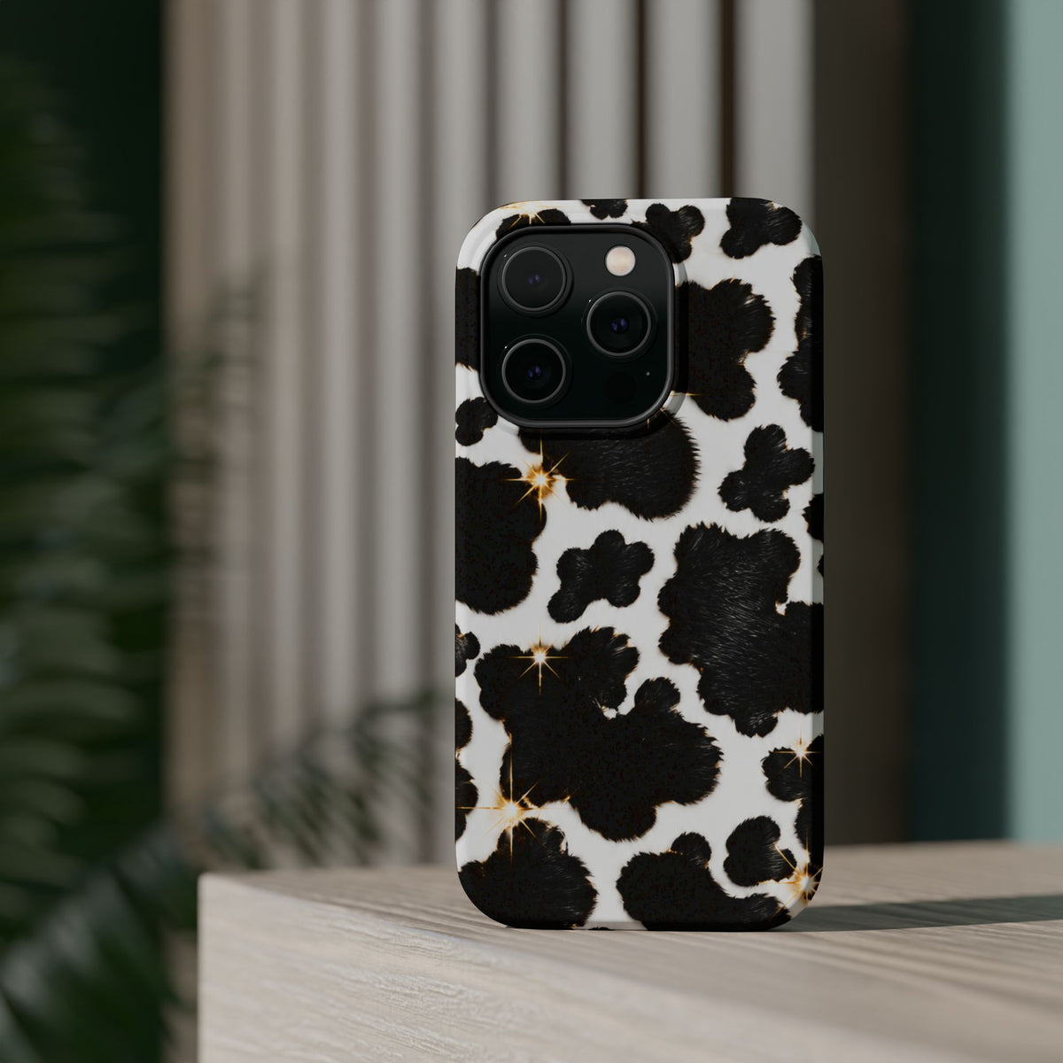 Cow Print Magnetic Impact-Resistant Phone Case