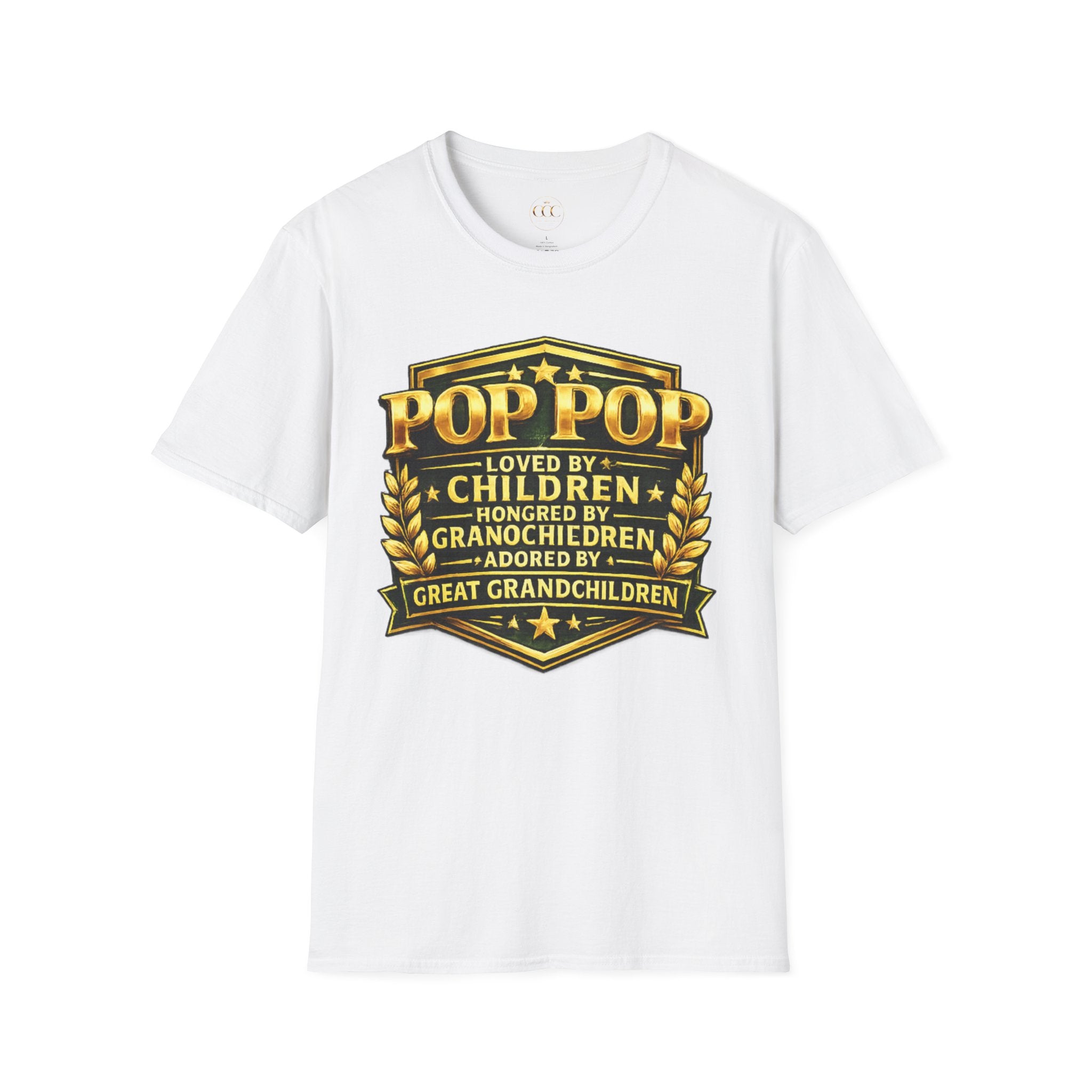 🏆 Pop Pop Loved by Children Grandchildren Great Grandchildren T-Shirt
