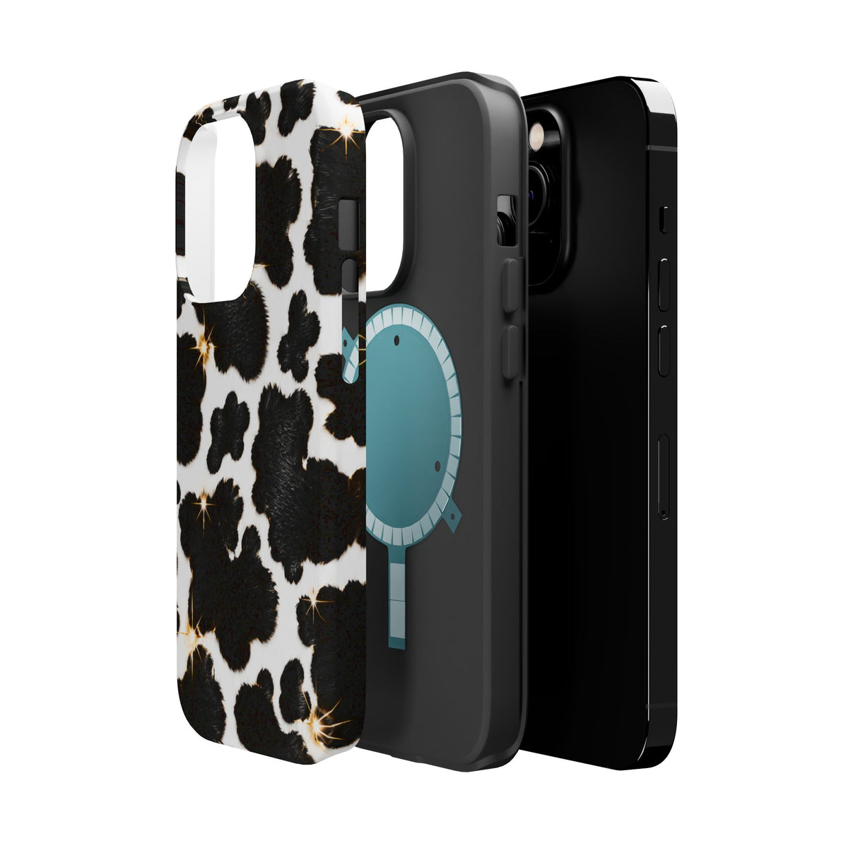 Cow Print Magnetic Impact-Resistant Phone Case
