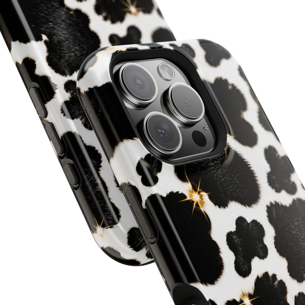 Cow Print Magnetic Impact-Resistant Phone Case