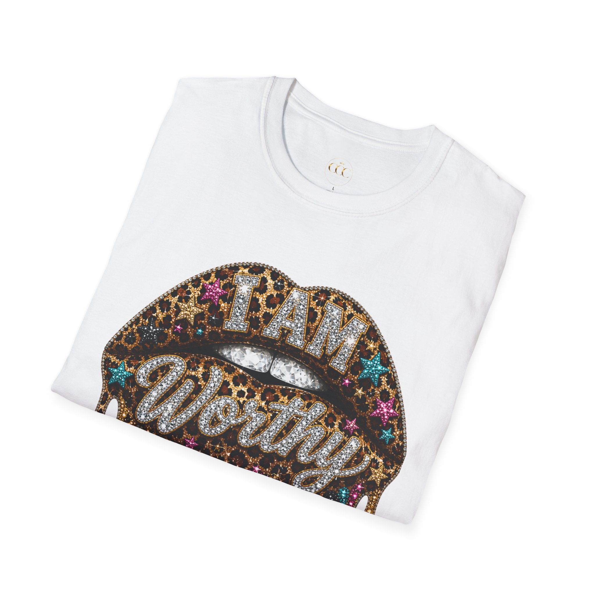 I Am Worthy Drip Lips Graphic Tee