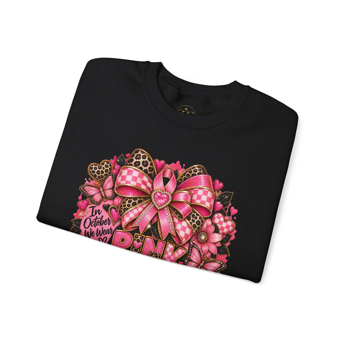 Breast Cancer Awareness Crewneck — 'Pink Together' Ribbon Sweatshirt