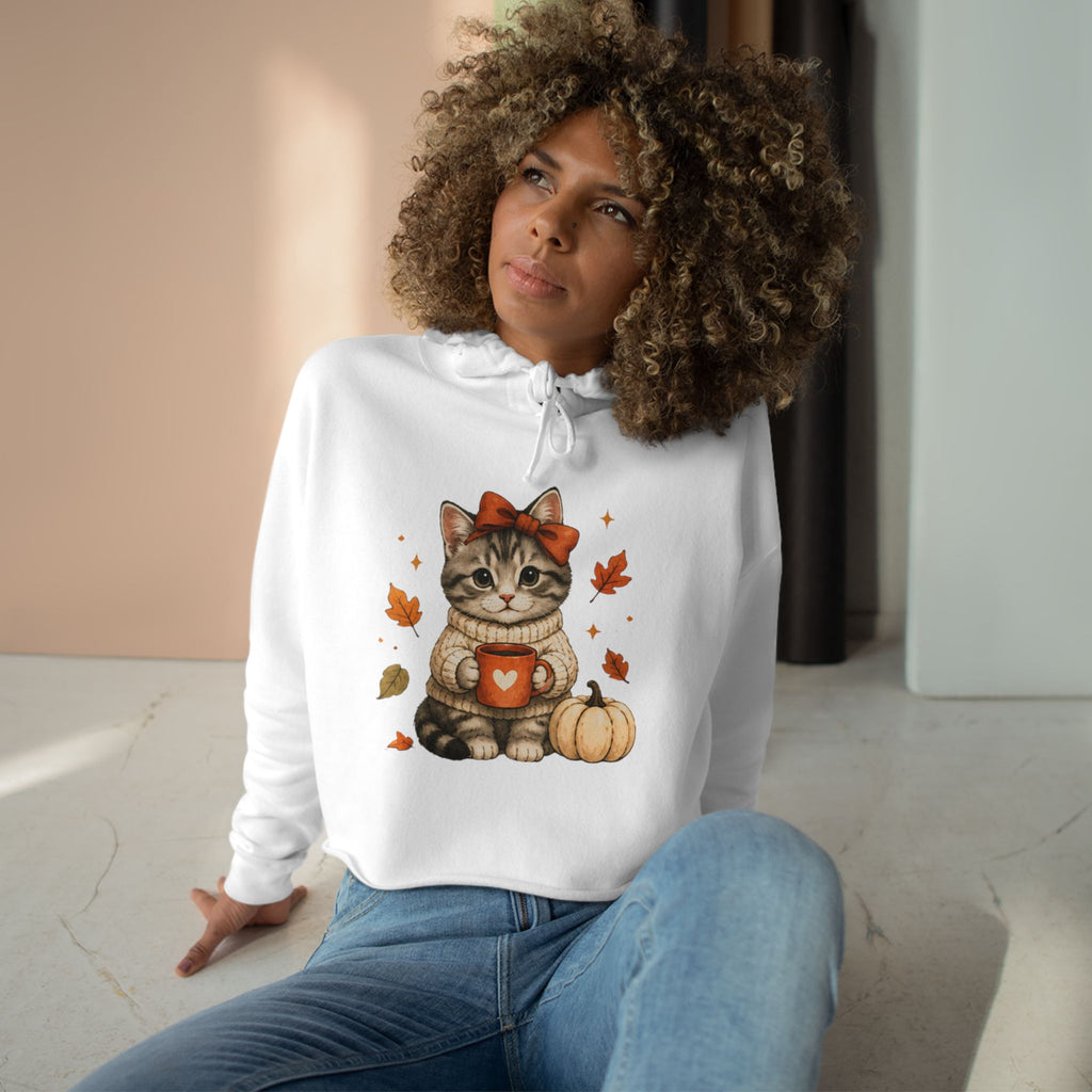 Autumn Kitty Cozy Sweatshirt | Fall Pumpkin Spice Cat Crewneck
