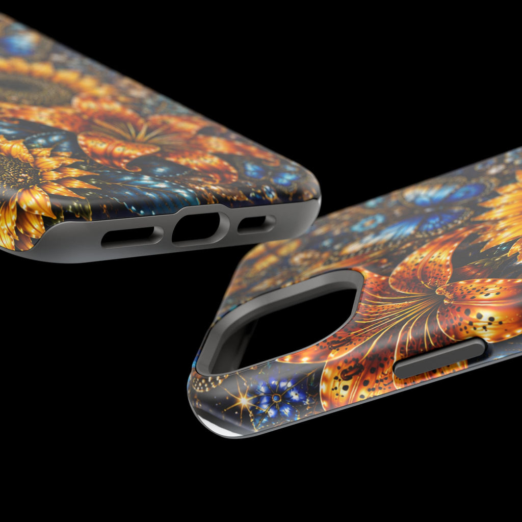 Sunflower & Blue Butterfly Magnetic Impact Phone Case