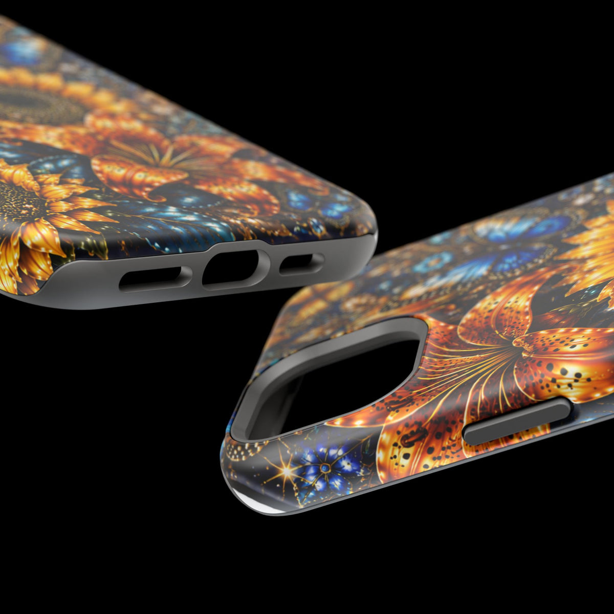 Sunflower & Blue Butterfly Magnetic Impact Phone Case