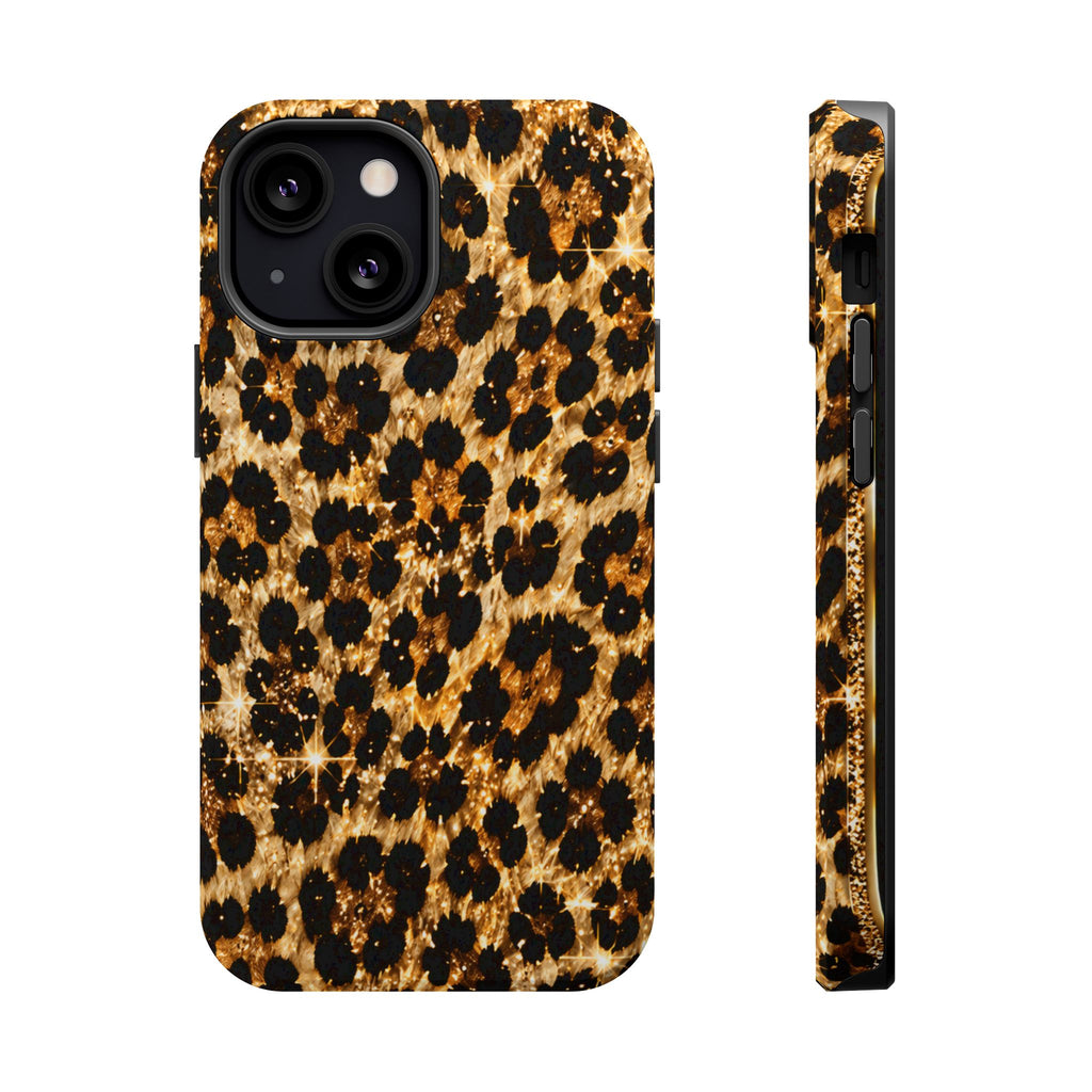 Leopard Print Magnetic Impact-Resistant Phone Case
