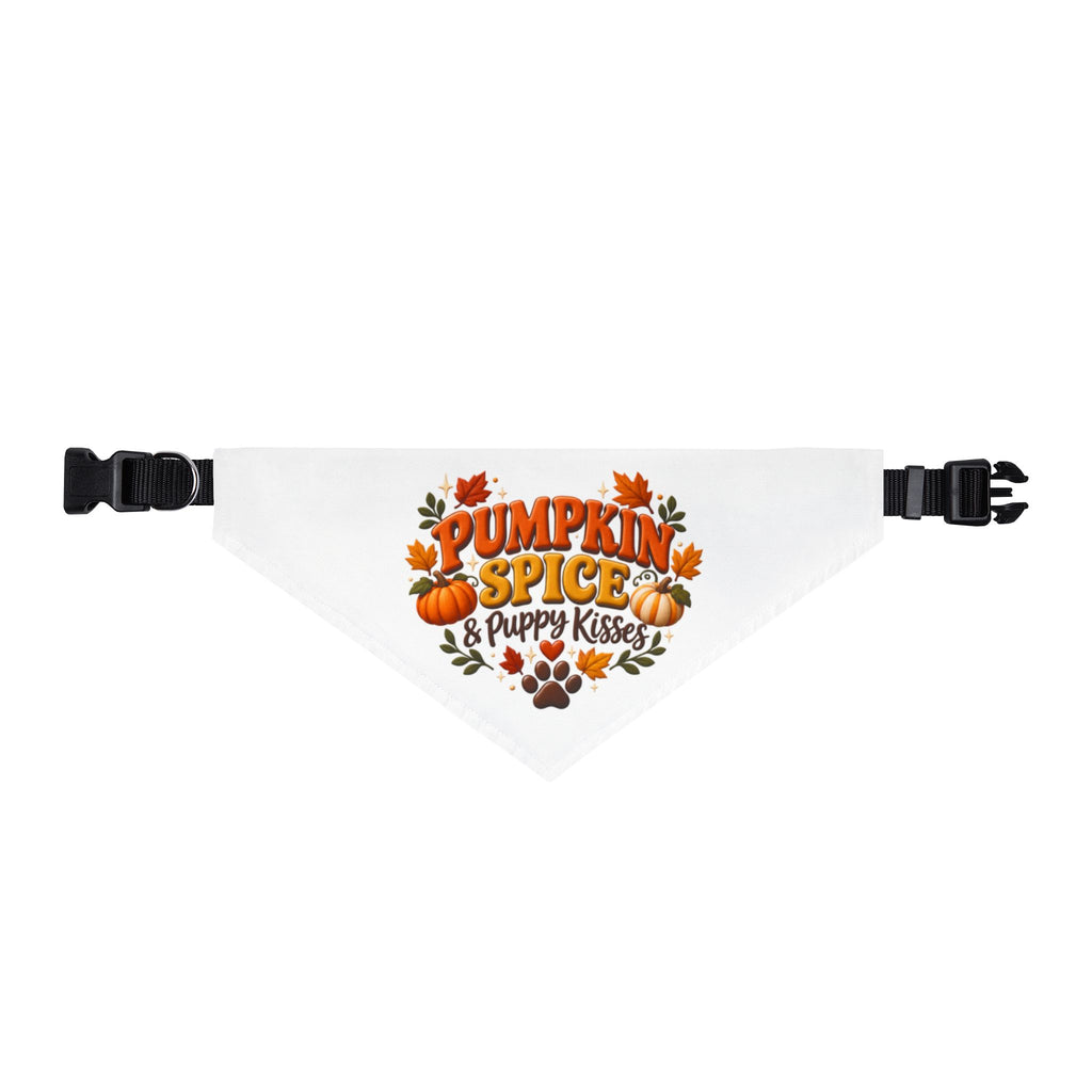 Pumpkin Spice & Puppy Kisses Clip-on Pet Bandana