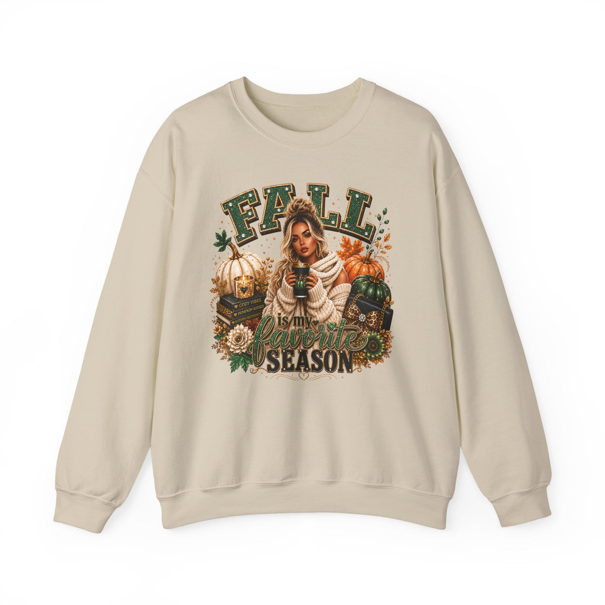 Fall Season Sweatshirt – Cozy Pumpkin Spice Crewneck
