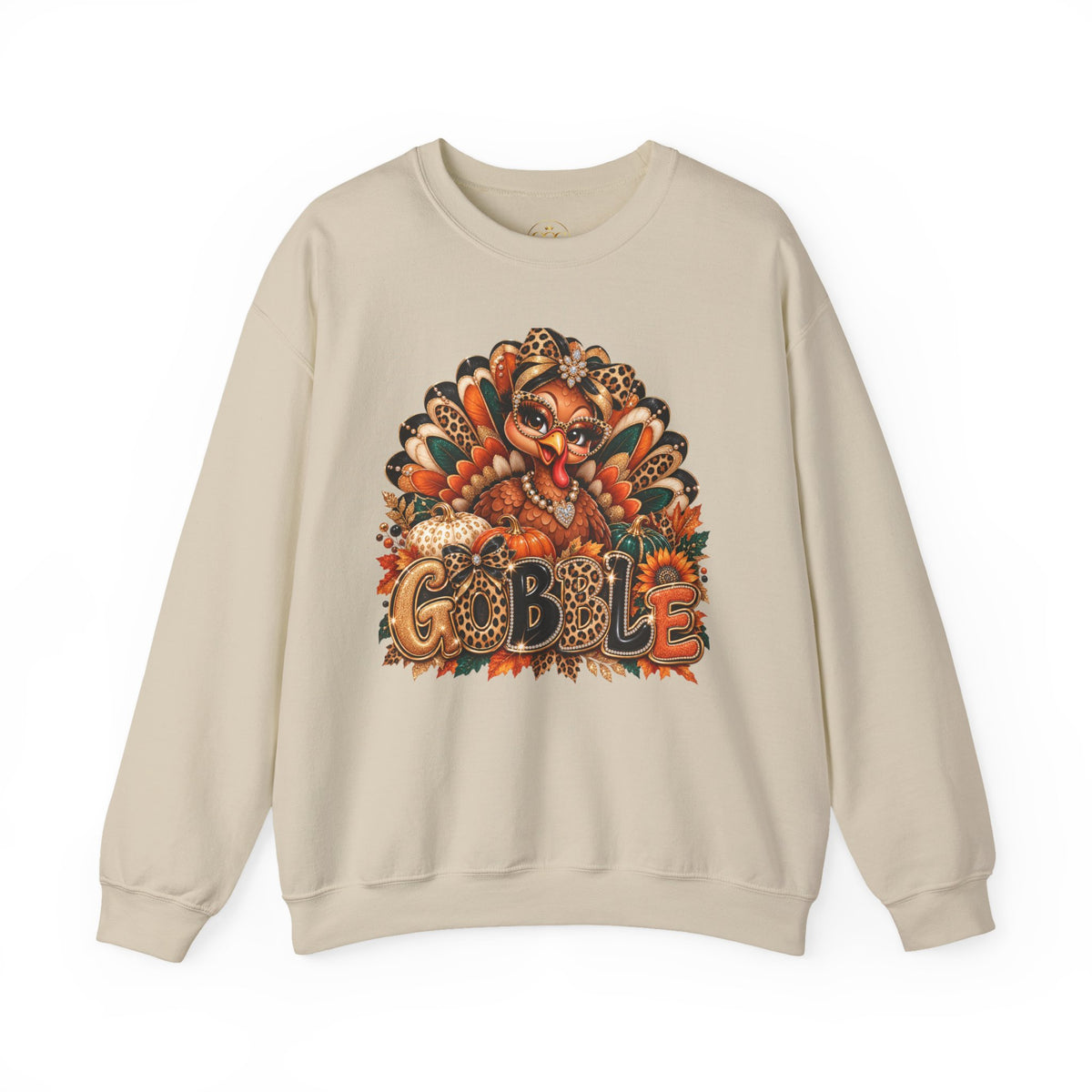 Thanksgiving 'Gobble' Turkey Crewneck Sweatshirt