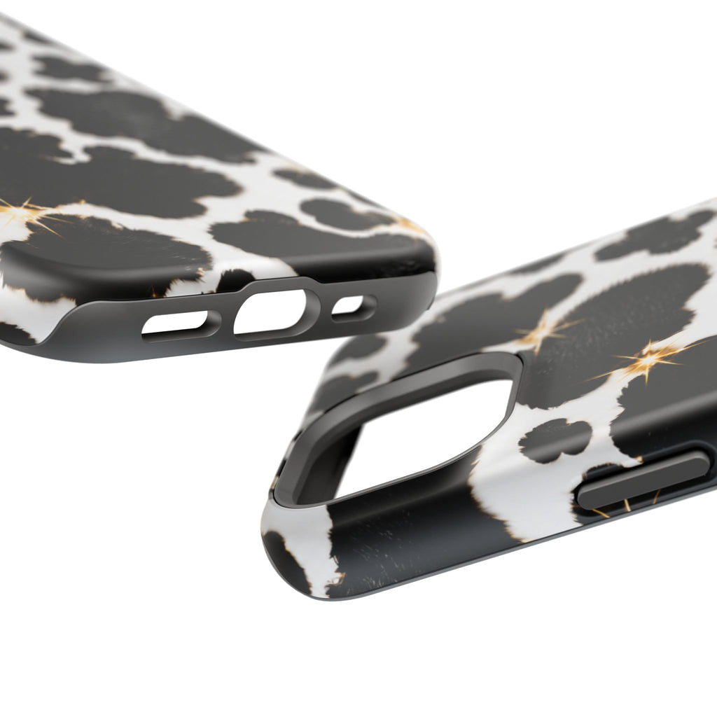 Cow Print Magnetic Impact-Resistant Phone Case