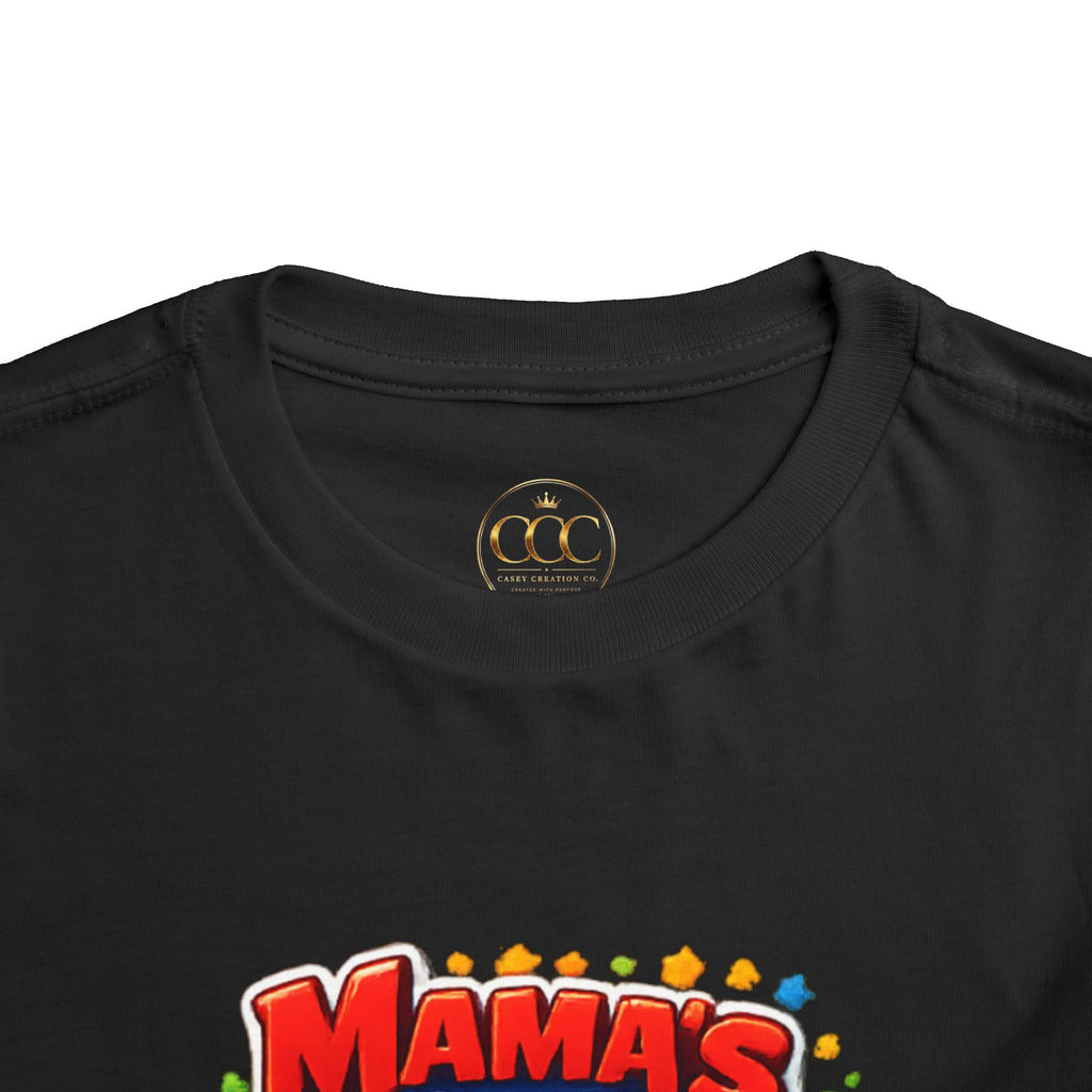 Mama's Little Man Toddler Tee – Cute Construction Trucks Baby Shirt