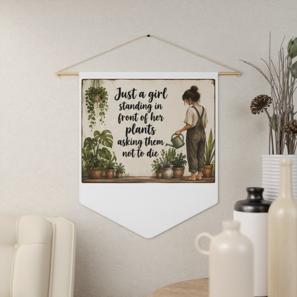 Plant Lover Home Decor Pennant