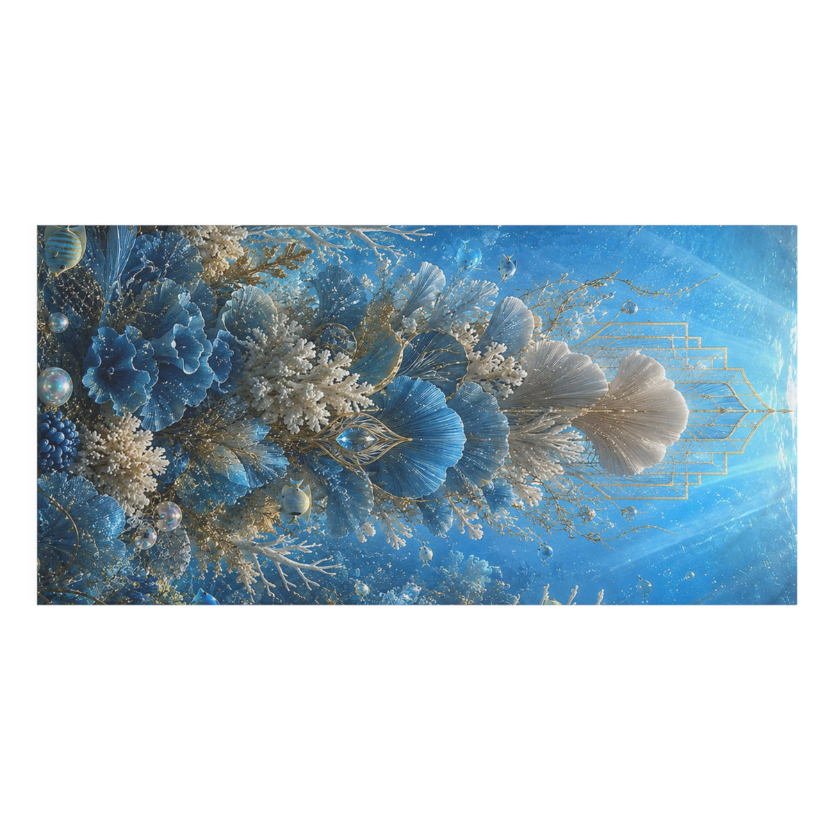 Oceanic Shell Garden Beach Towel