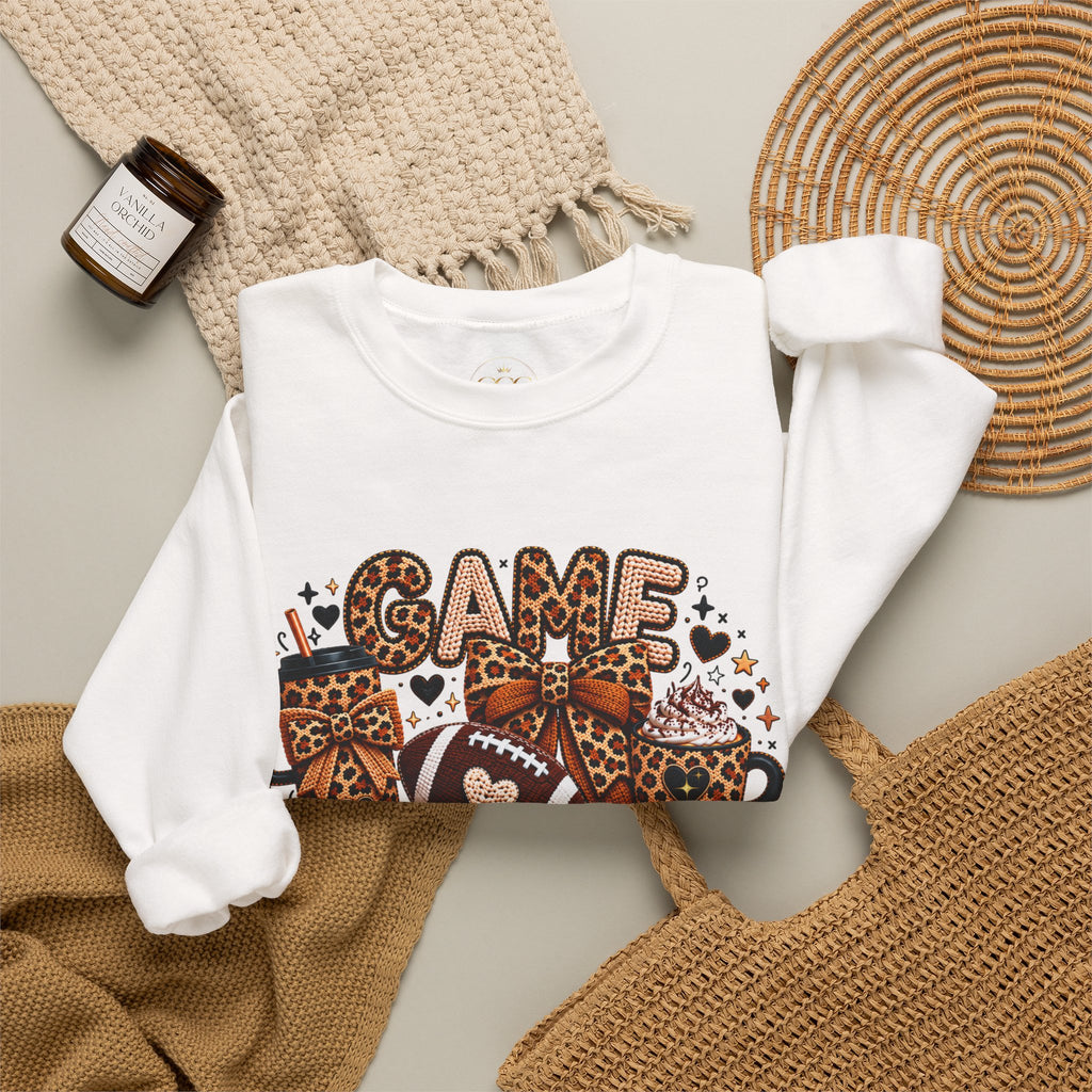 Crewneck Sweatshirt — Same Day Vibes Leopard Print Gift