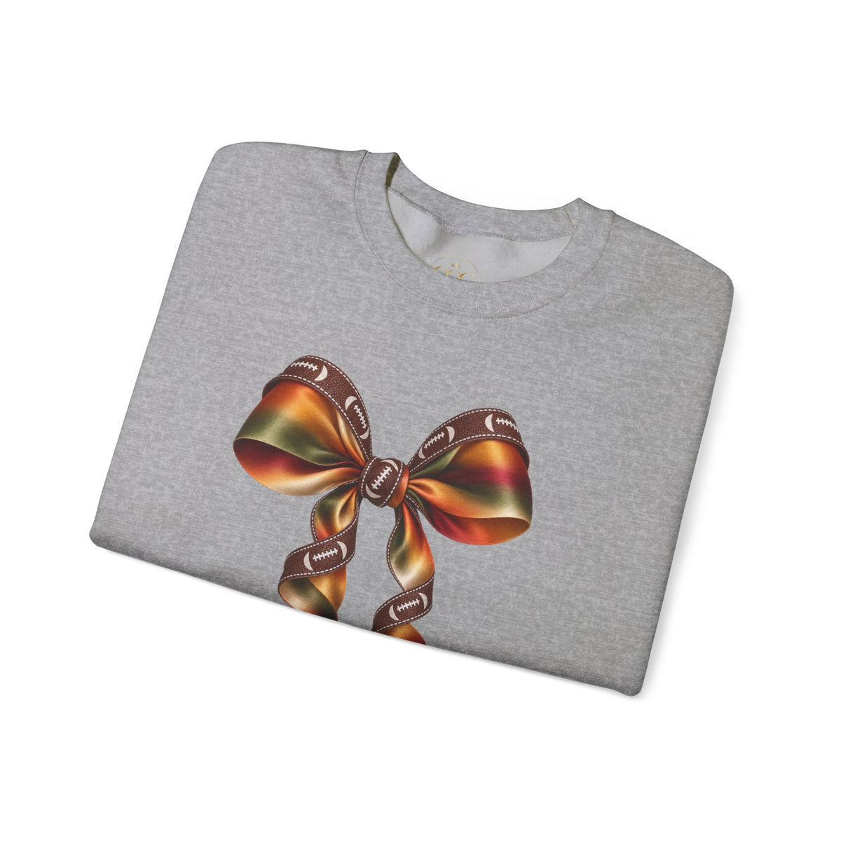Ribbon Bow Crewneck Sweatshirt — Elegant Gradient Gift Bow Design