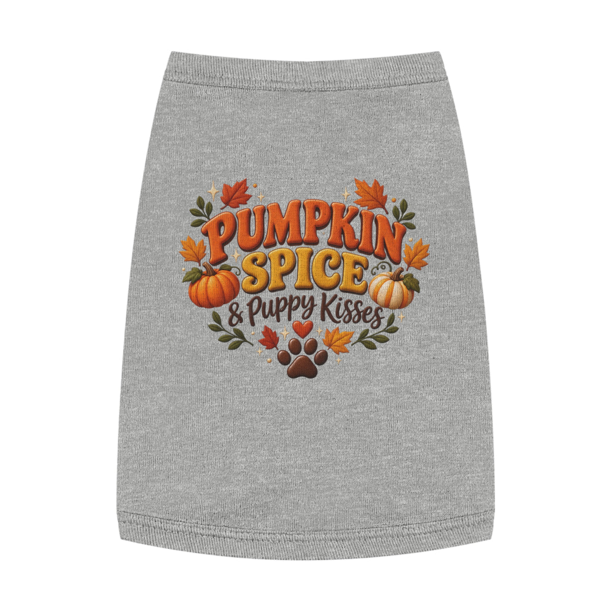 Pumpkin Spice & Puppy Kisses Dog Pet Tank