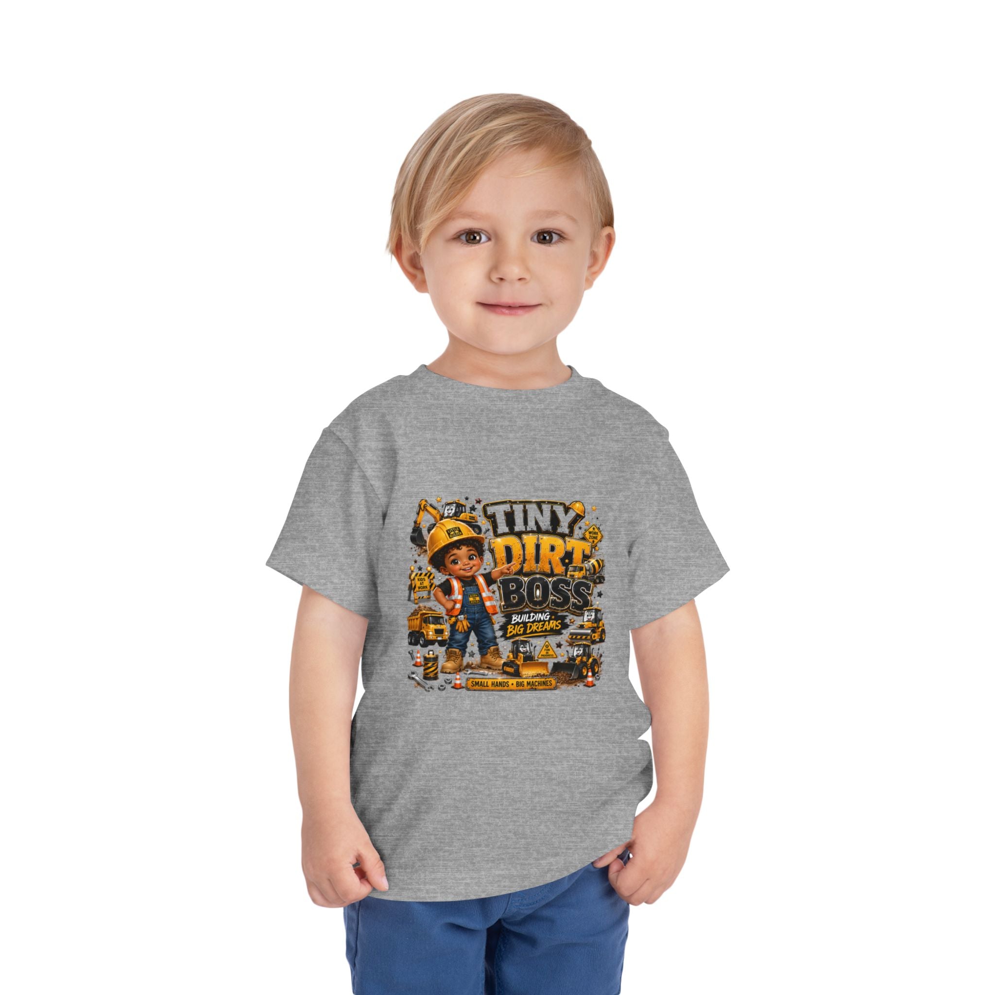 Tiny Dirt Boss Toddler Tee — Construction Crew Shirt for Kids