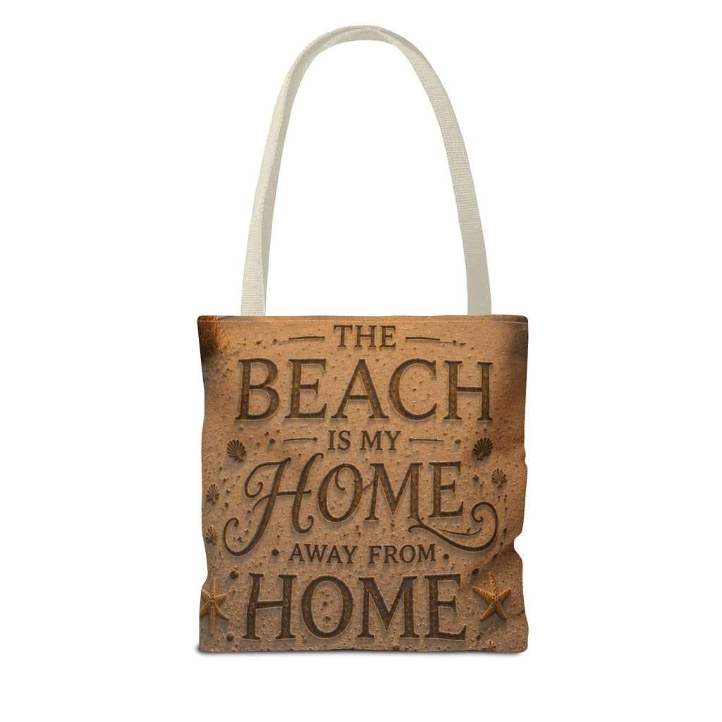 The Beach Is My Home Away From Home | AOP Tote Bag | Coastal Serenity Collection