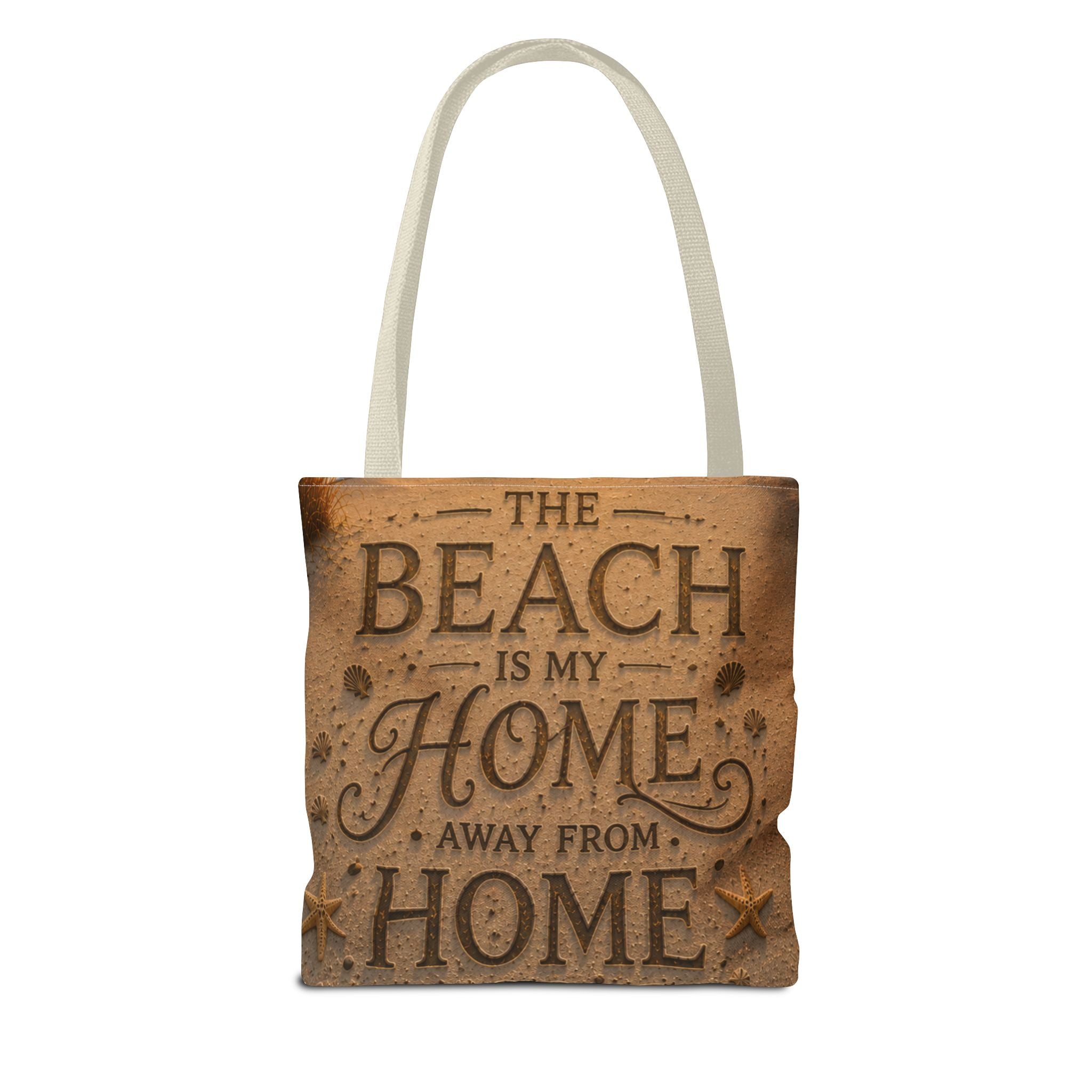 The Beach Is My Home Away From Home | AOP Tote Bag | Coastal Serenity Collection