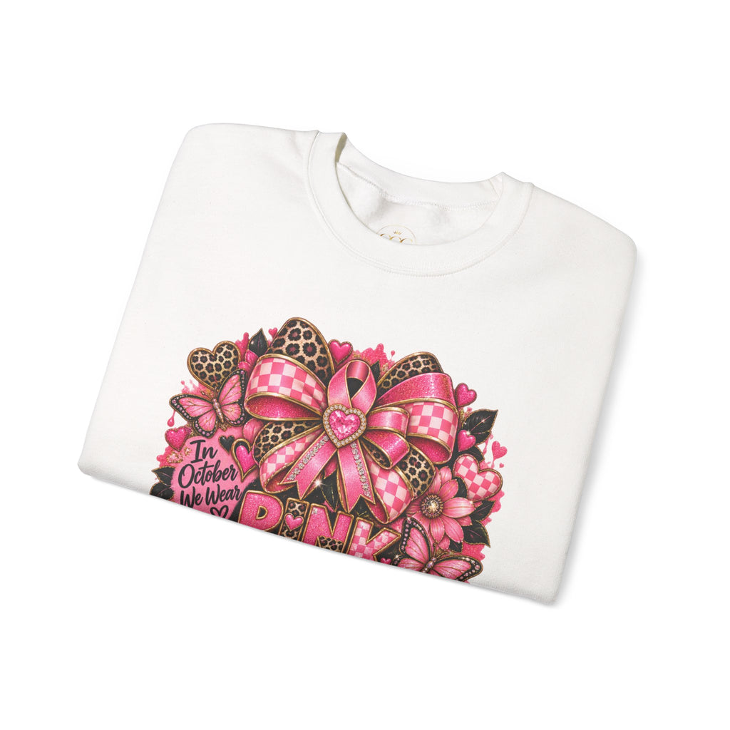 Breast Cancer Awareness Crewneck — 'Pink Together' Ribbon Sweatshirt