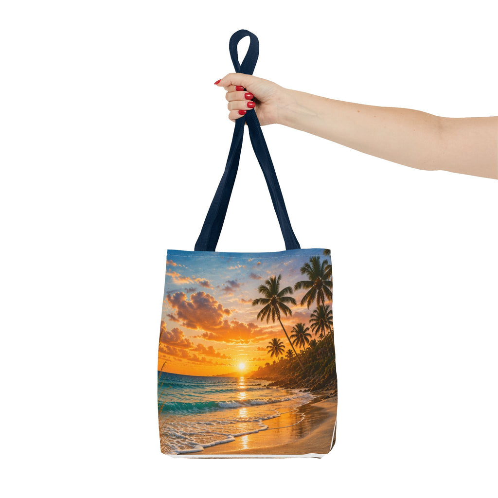 Leave Your Worries In The Sand | AOP Tote Bag | Coastal Serenity Collection