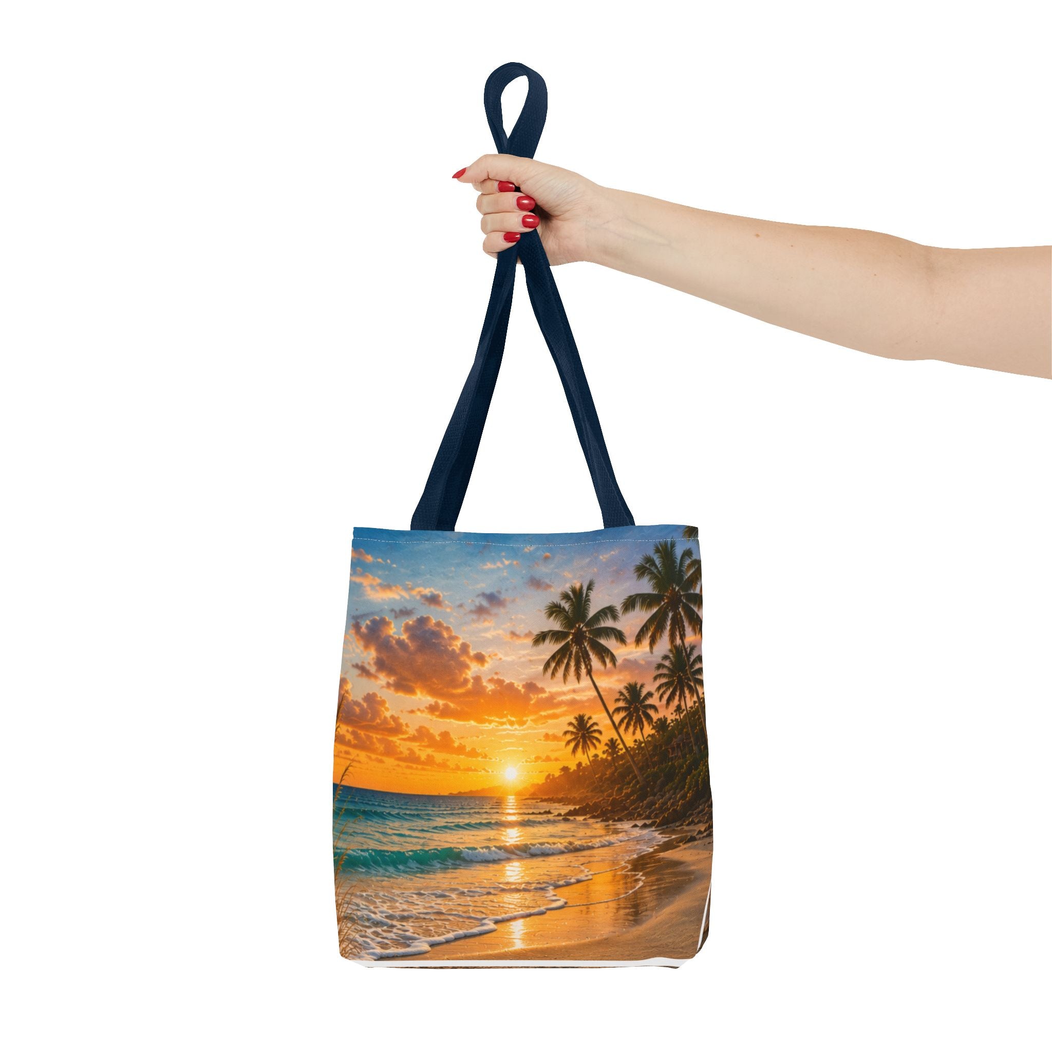Leave Your Worries In The Sand | AOP Tote Bag | Coastal Serenity Collection