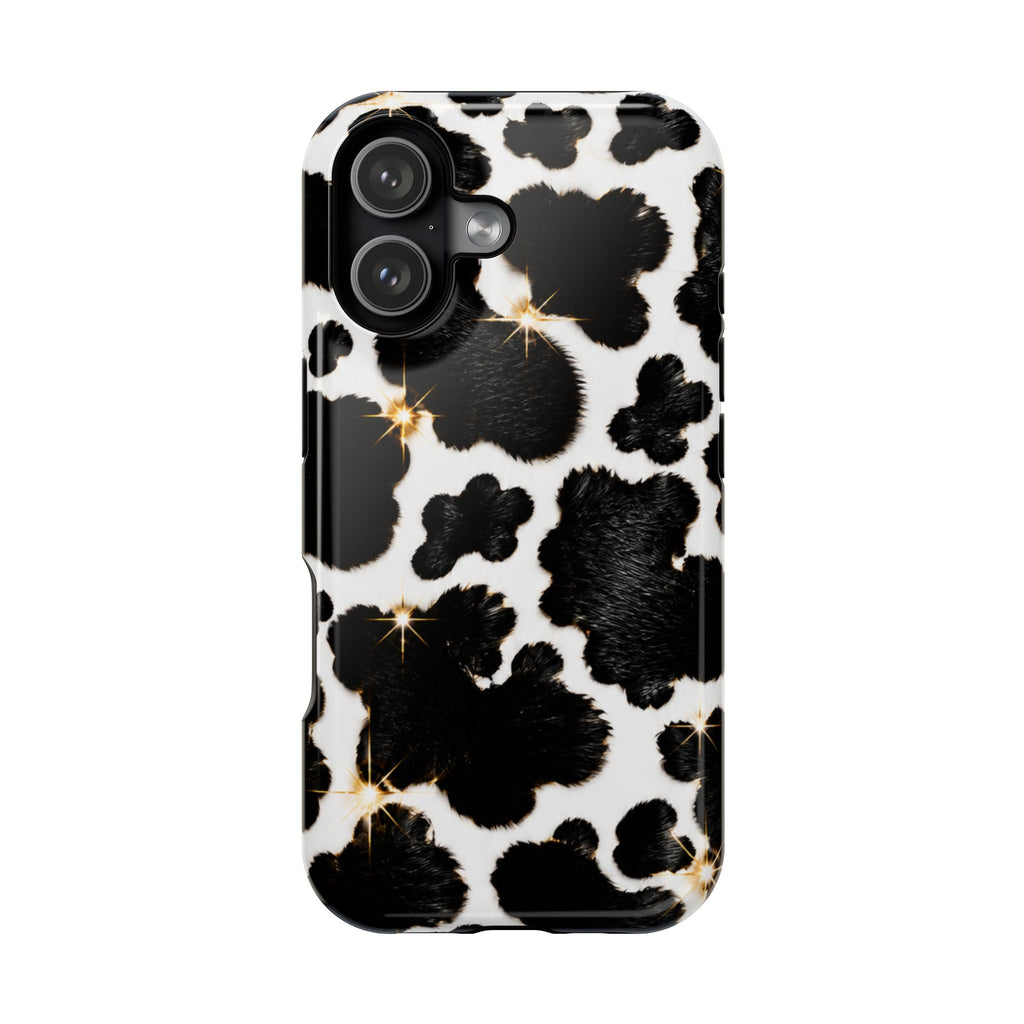 Cow Print Magnetic Impact-Resistant Phone Case