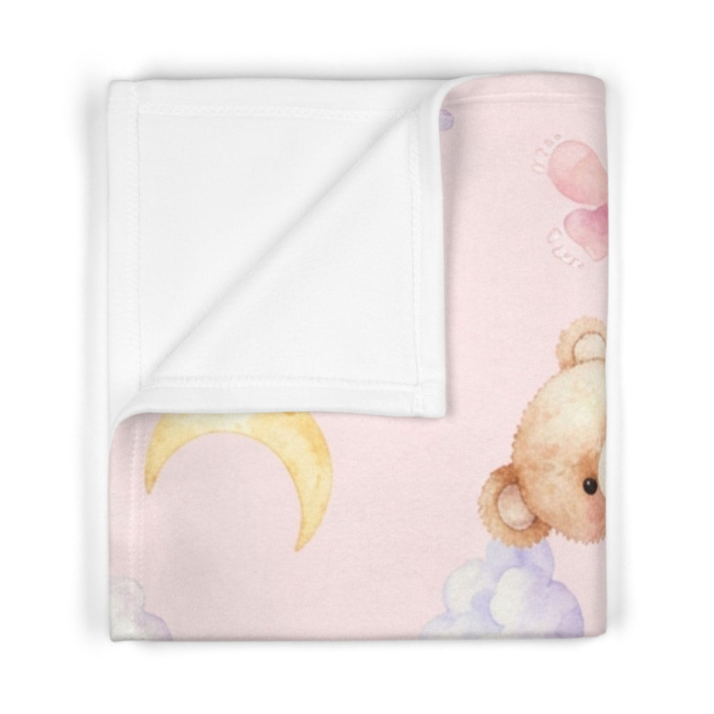 Baby Girl Teddy Bear -Soft Fleece Baby Blanket