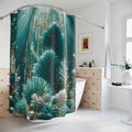 Shower Curtain — Underwater Art Deco Seashell Ocean Bathroom Decor