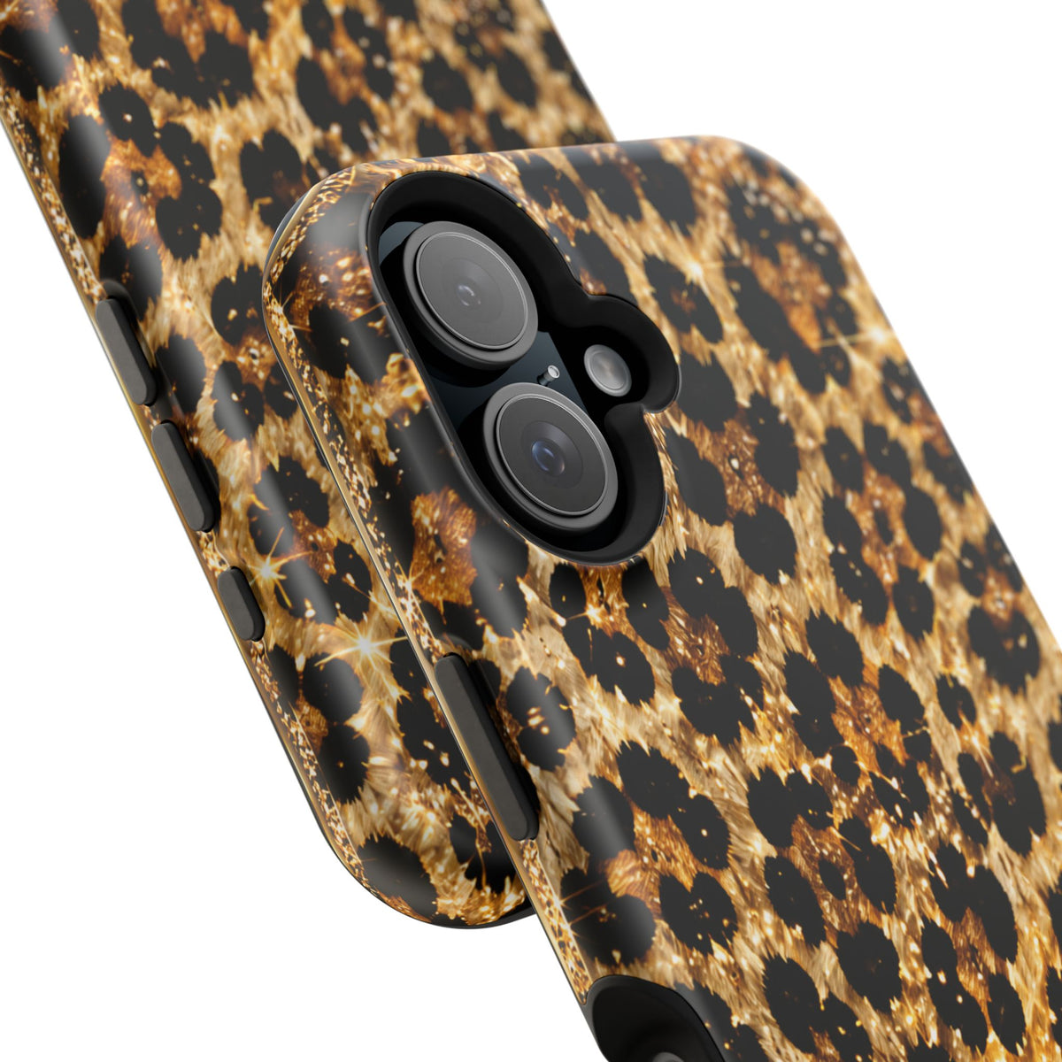 Leopard Print Magnetic Impact-Resistant Phone Case