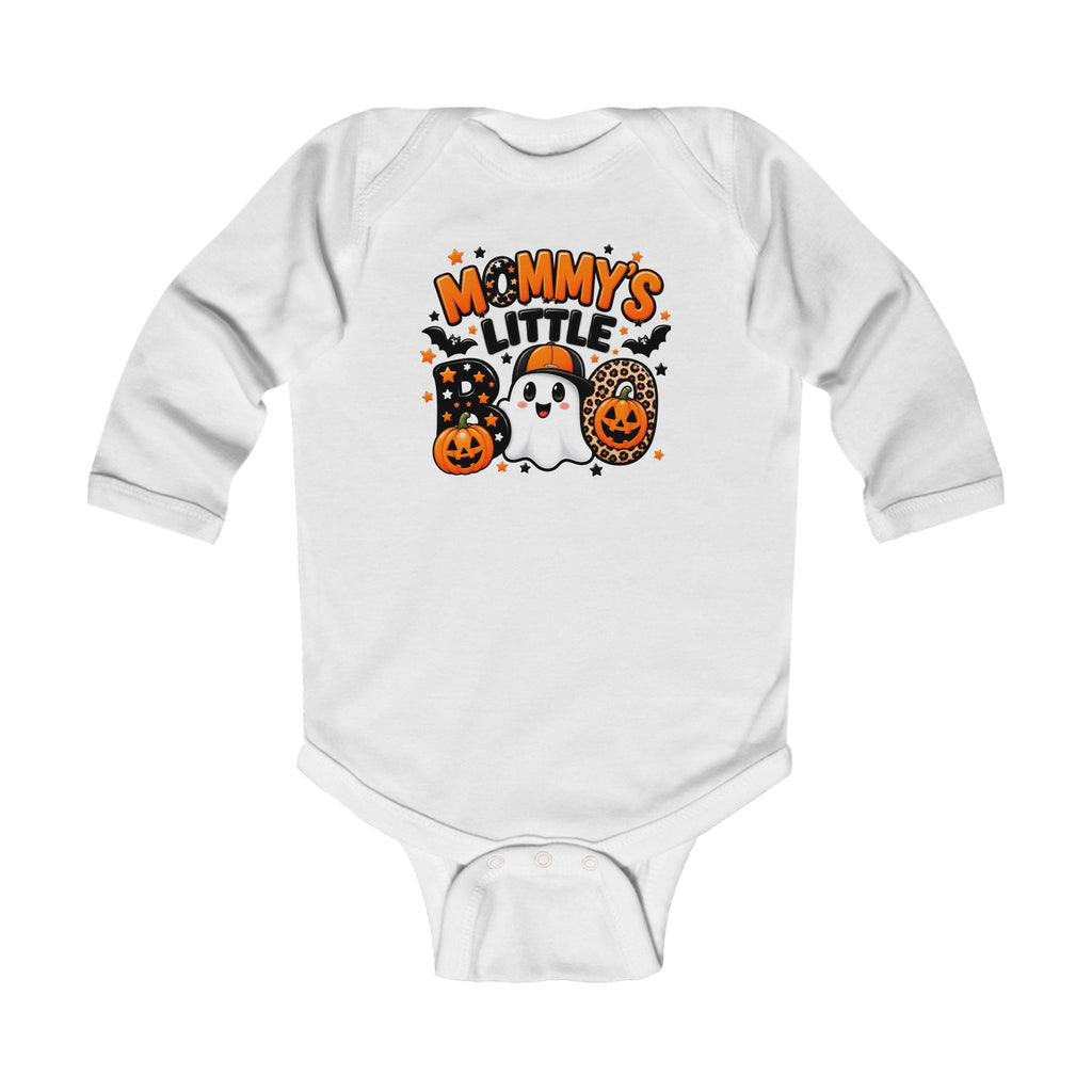Mommy's Little Boo Baby Onesie | Halloween Ghost Pumpkin Graphic
