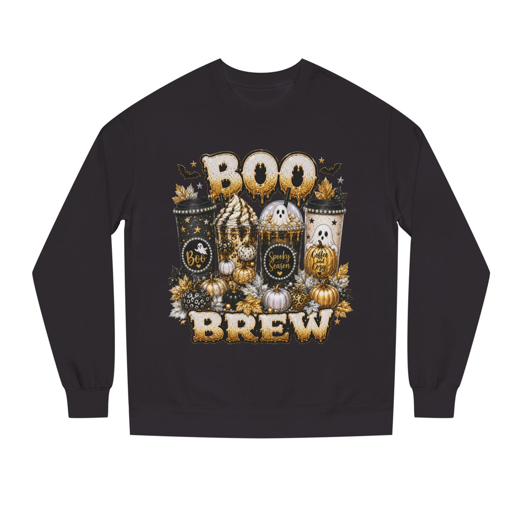 Boo Brew Halloween Sweatshirt | Spooky Season Coffee Lover Crewneck