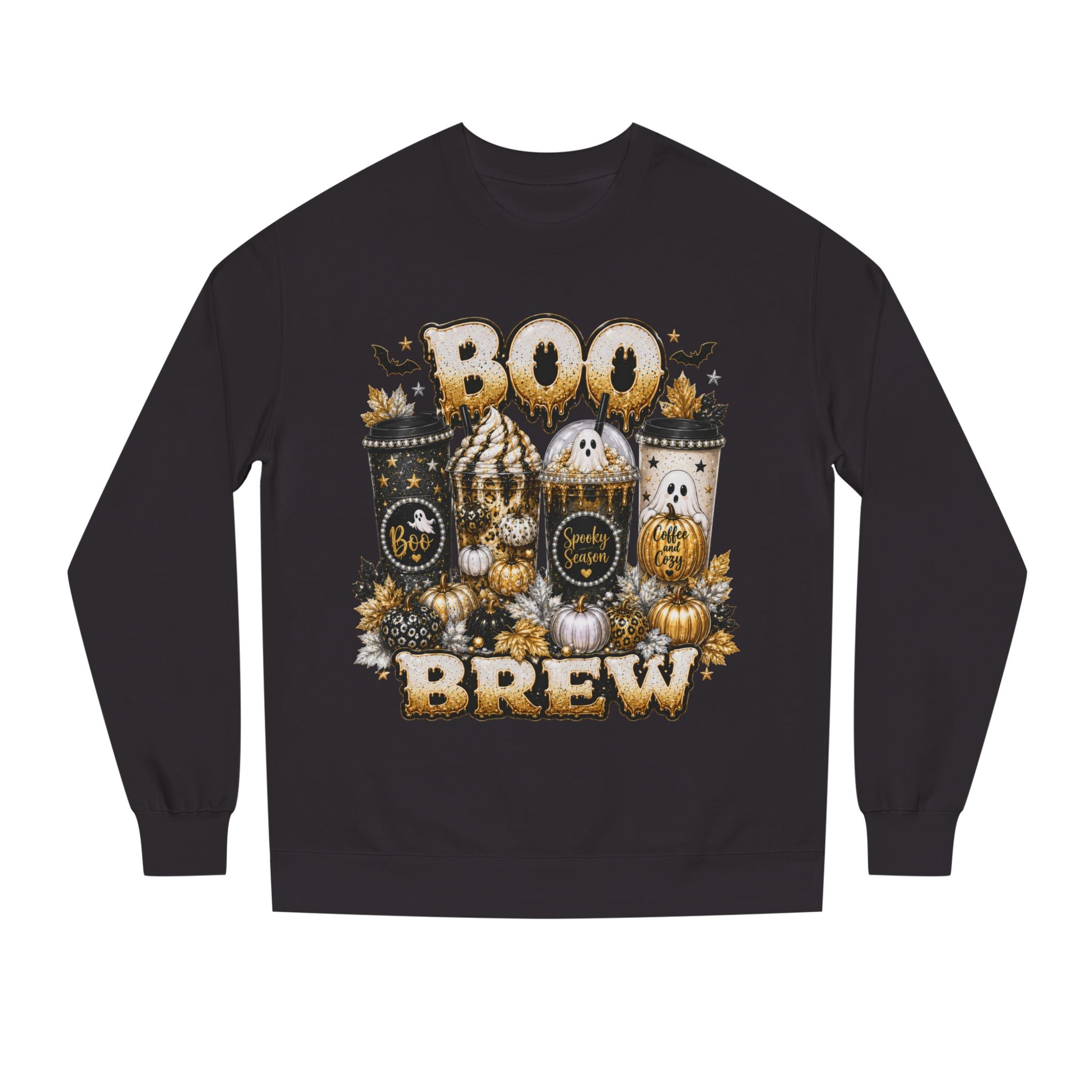 Boo Brew Halloween Sweatshirt | Spooky Season Coffee Lover Crewneck