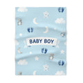 Baby Boy Teddy Bear -Soft Fleece Baby Blanket
