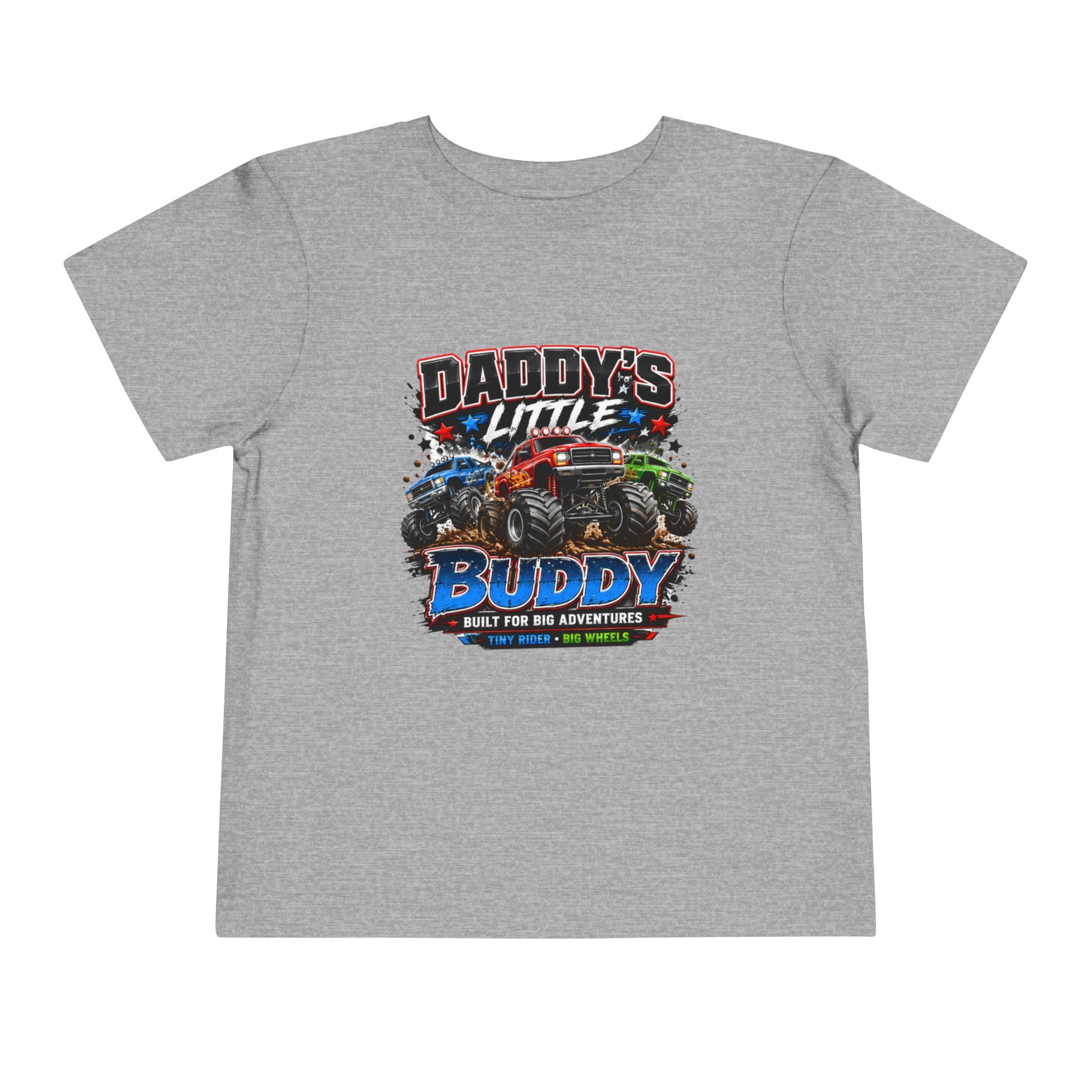 Daddy's Little Buddy Toddler Tee - Monster Truck Adventure Graphic Shirt