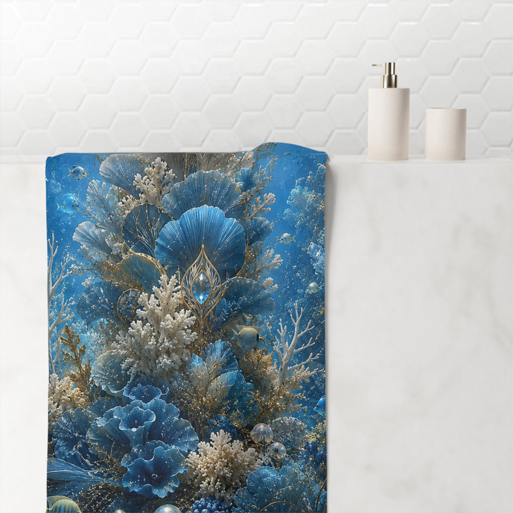 Oceanic Shell Garden Beach Towel