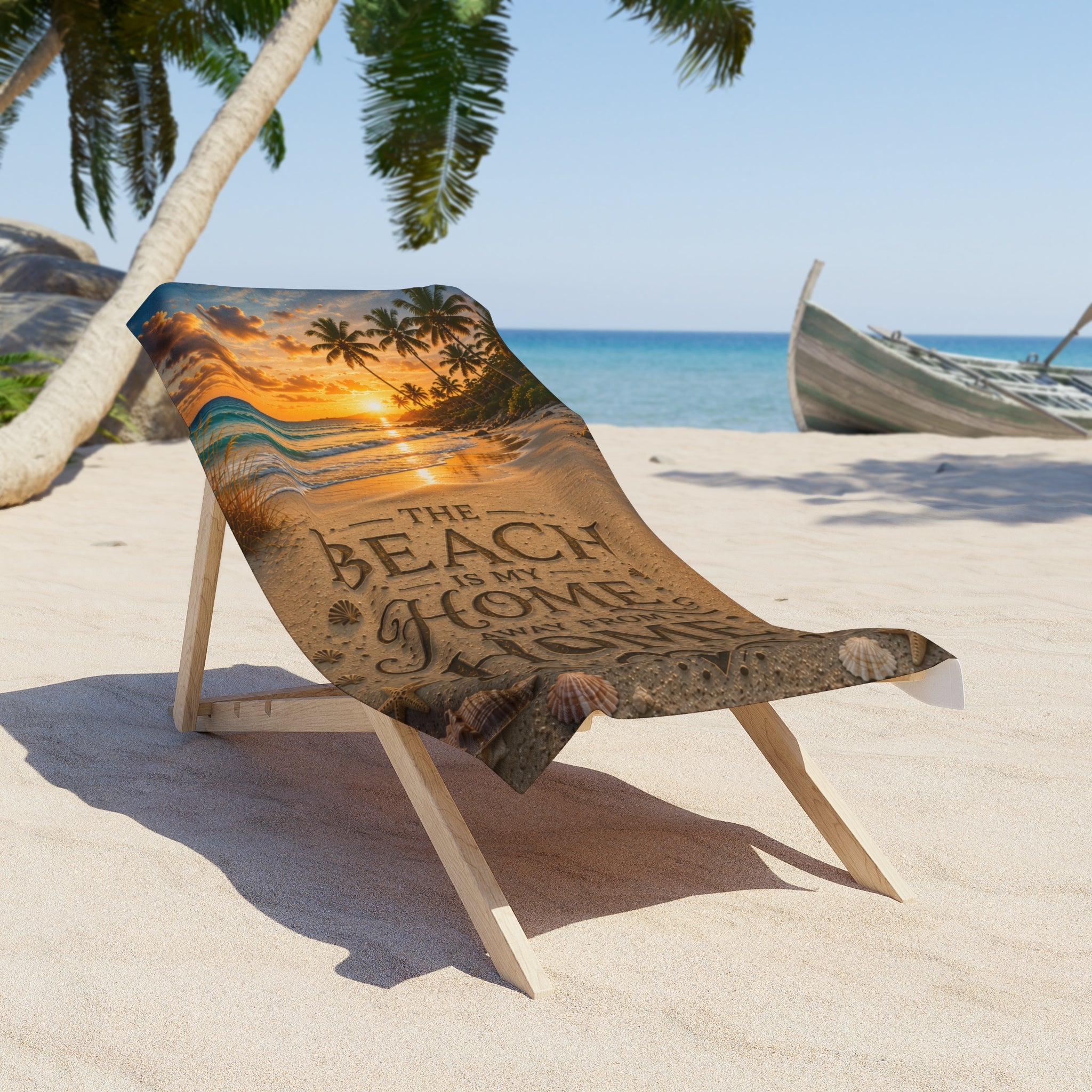 🌊 Beach Is My Home Away From Home Throw Blanket | Coastal Serenity Collection