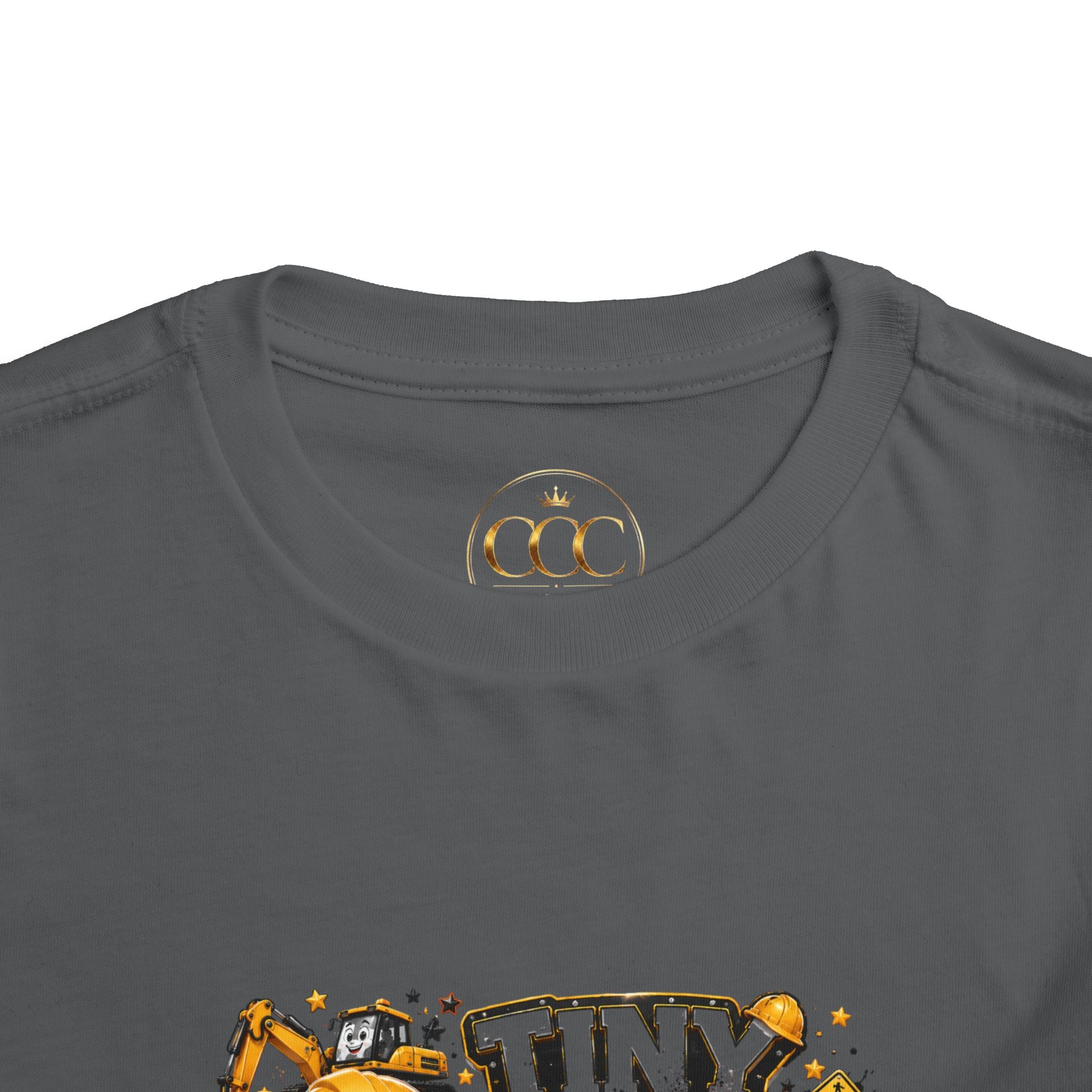 Tiny Dirt Boss Toddler Tee — Construction Crew Shirt for Kids