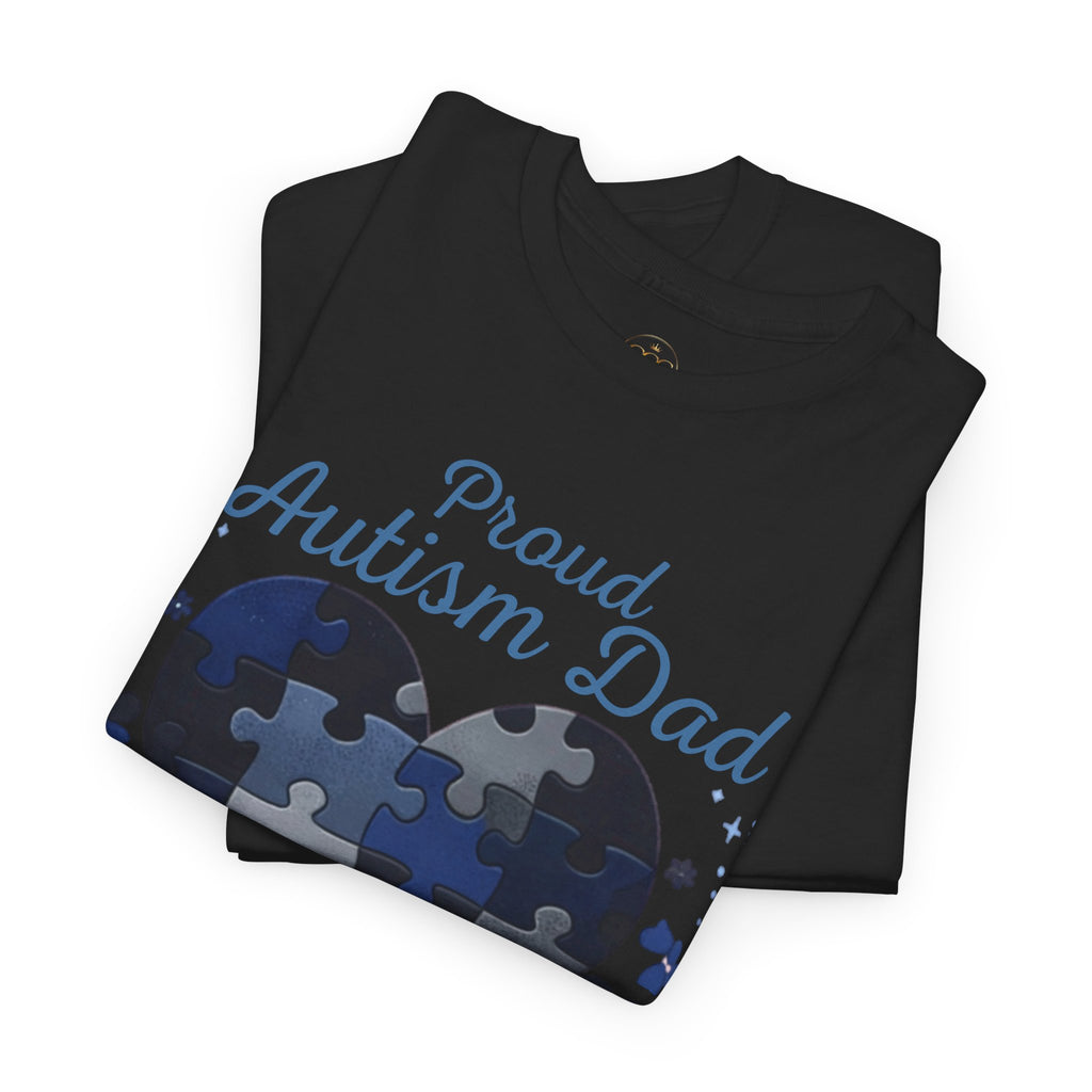 Proud Autism Dad-Unisex Heavy Cotton Tee
