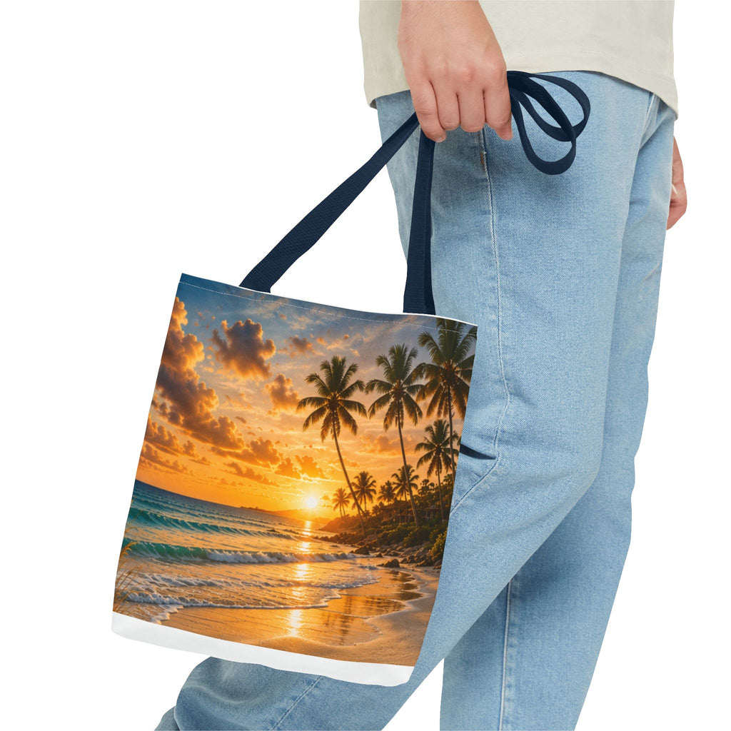 The Beach Is My Home Away From Home | AOP Tote Bag | Coastal Serenity Collection