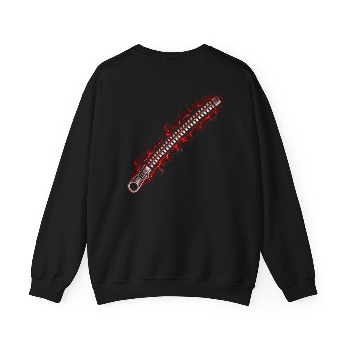 Vampire Zipper Men’s Sweatshirt | Front & Back Halloween Crewneck