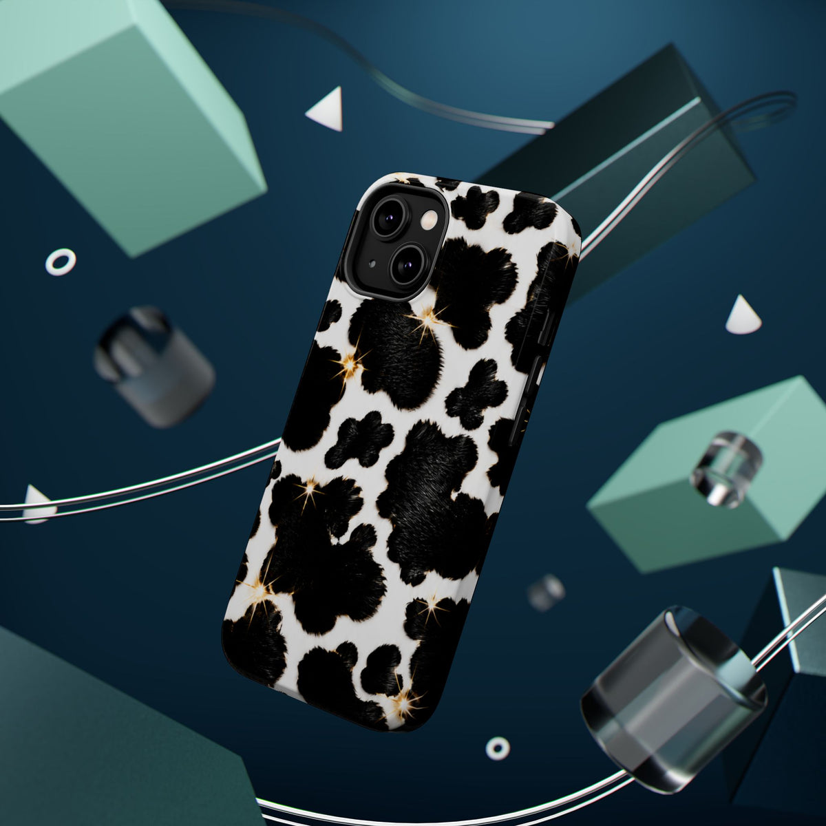 Cow Print Magnetic Impact-Resistant Phone Case