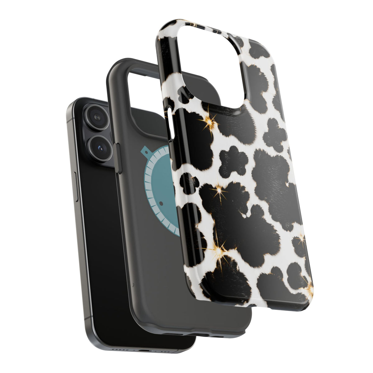 Cow Print Magnetic Impact-Resistant Phone Case