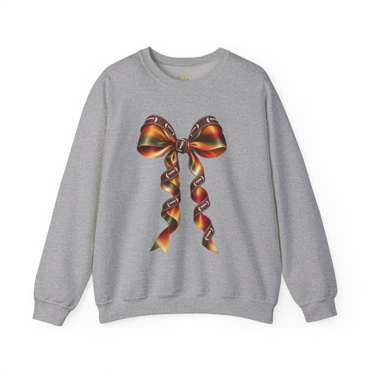 Ribbon Bow Crewneck Sweatshirt — Elegant Gradient Gift Bow Design