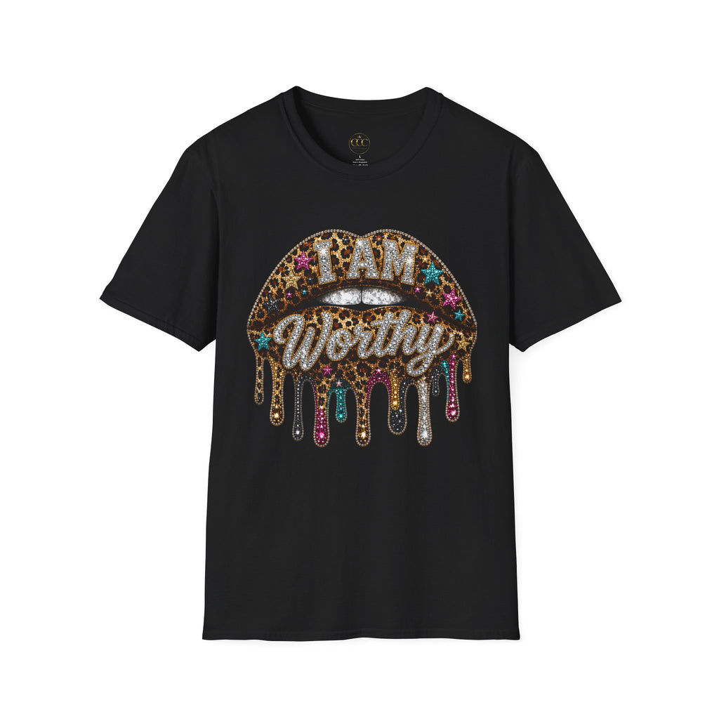 I Am Worthy Drip Lips Graphic Tee