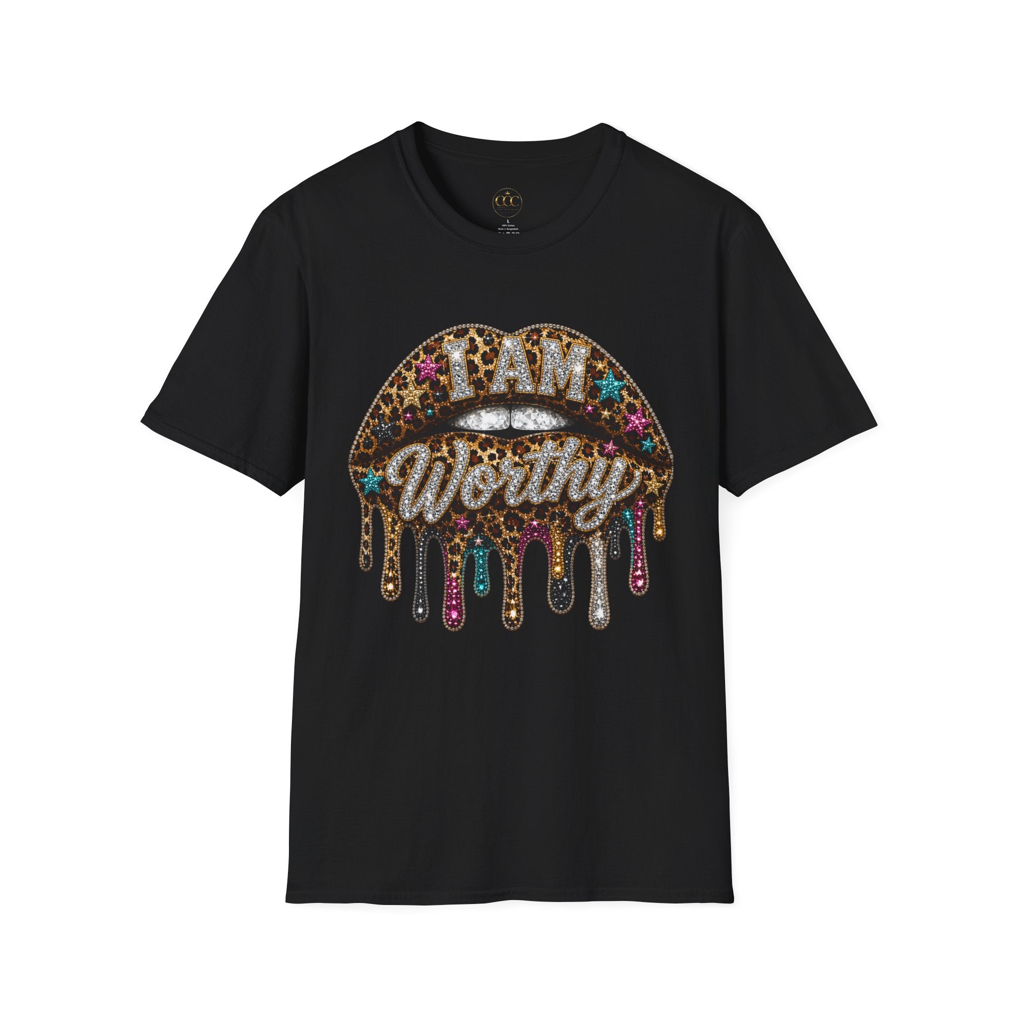 I Am Worthy Drip Lips Graphic Tee