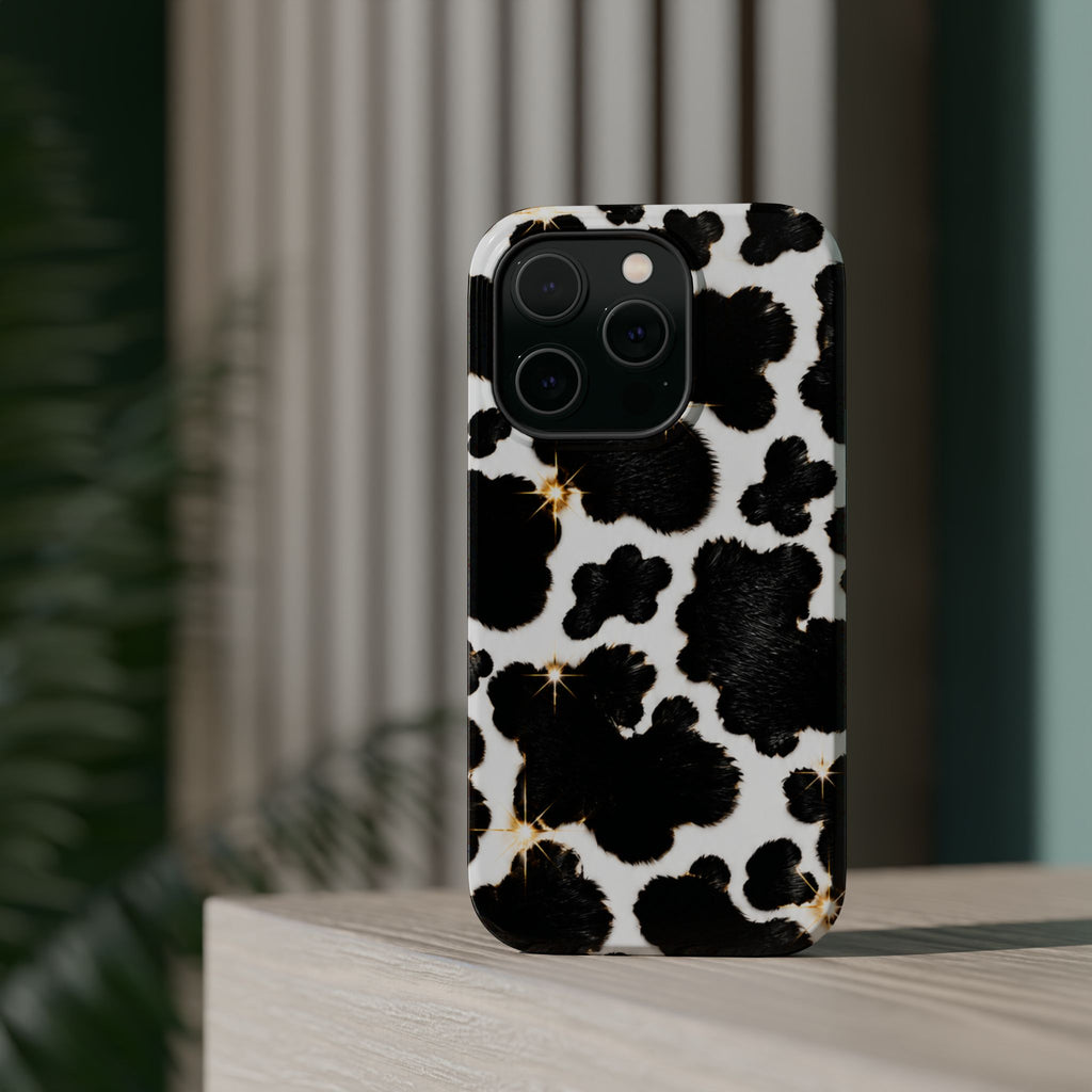 Cow Print Magnetic Impact-Resistant Phone Case